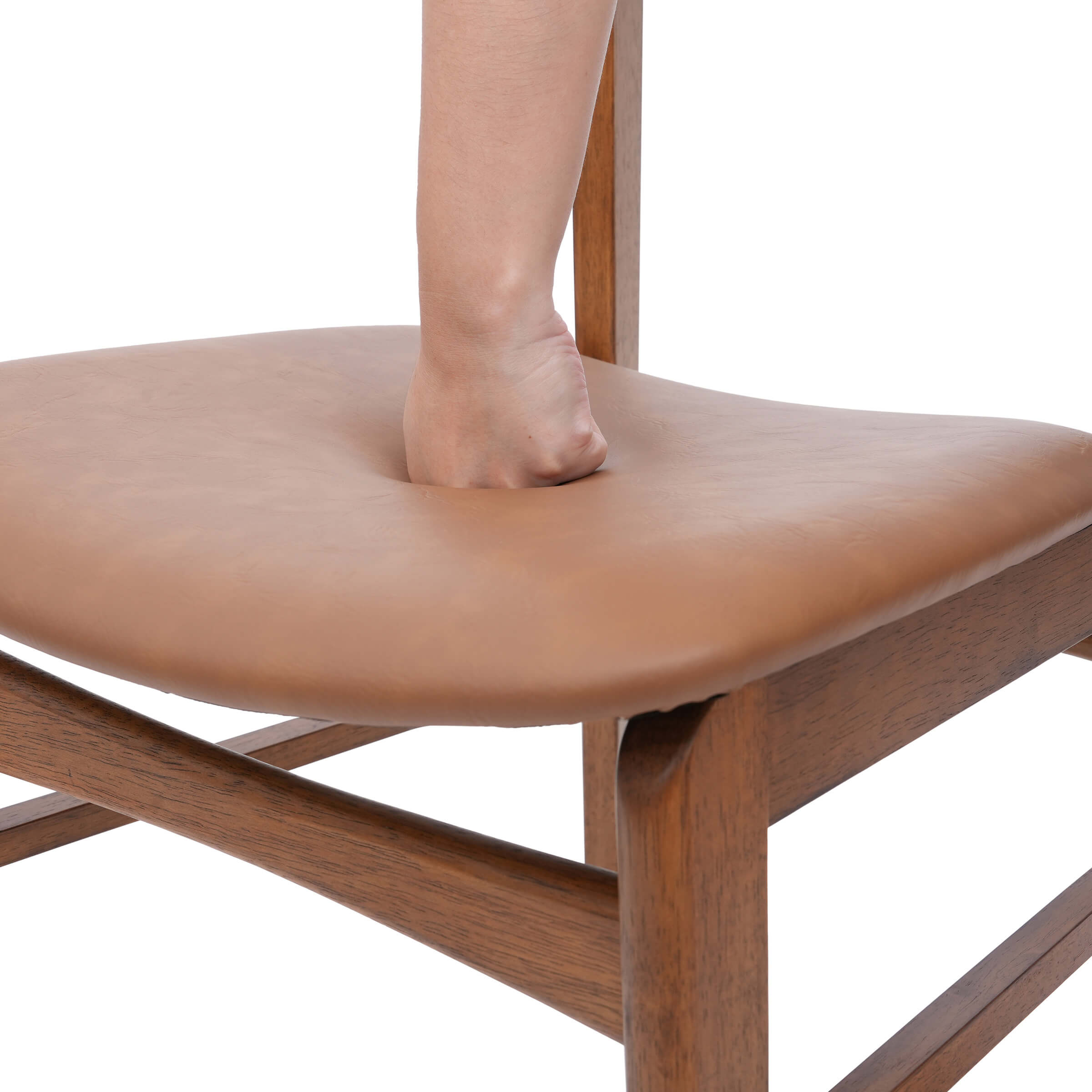 VESCASA Dining Chairs with Curved Open Back - 60131DC