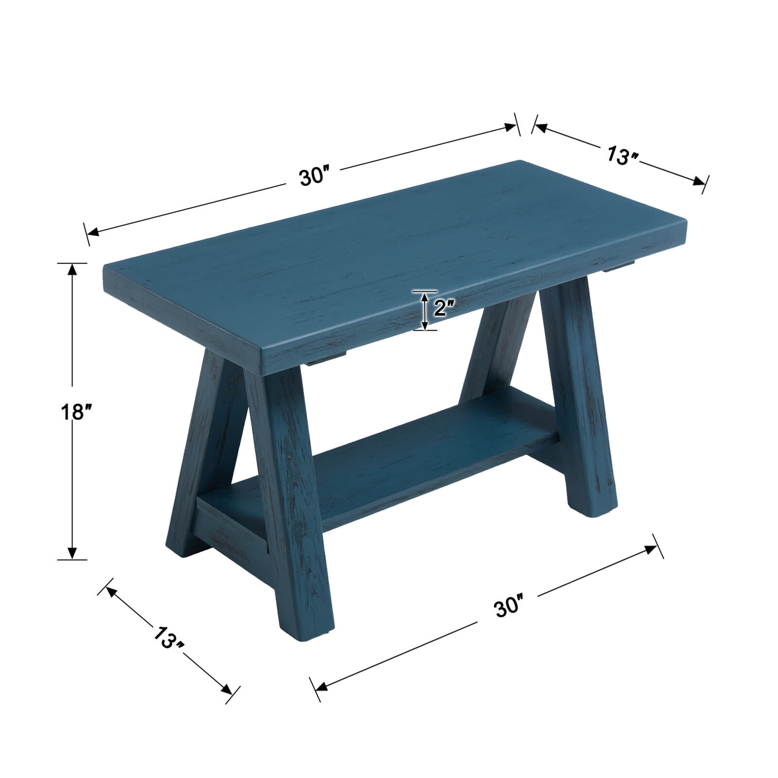 KMAX Wooden Storage Bench - 23893BH