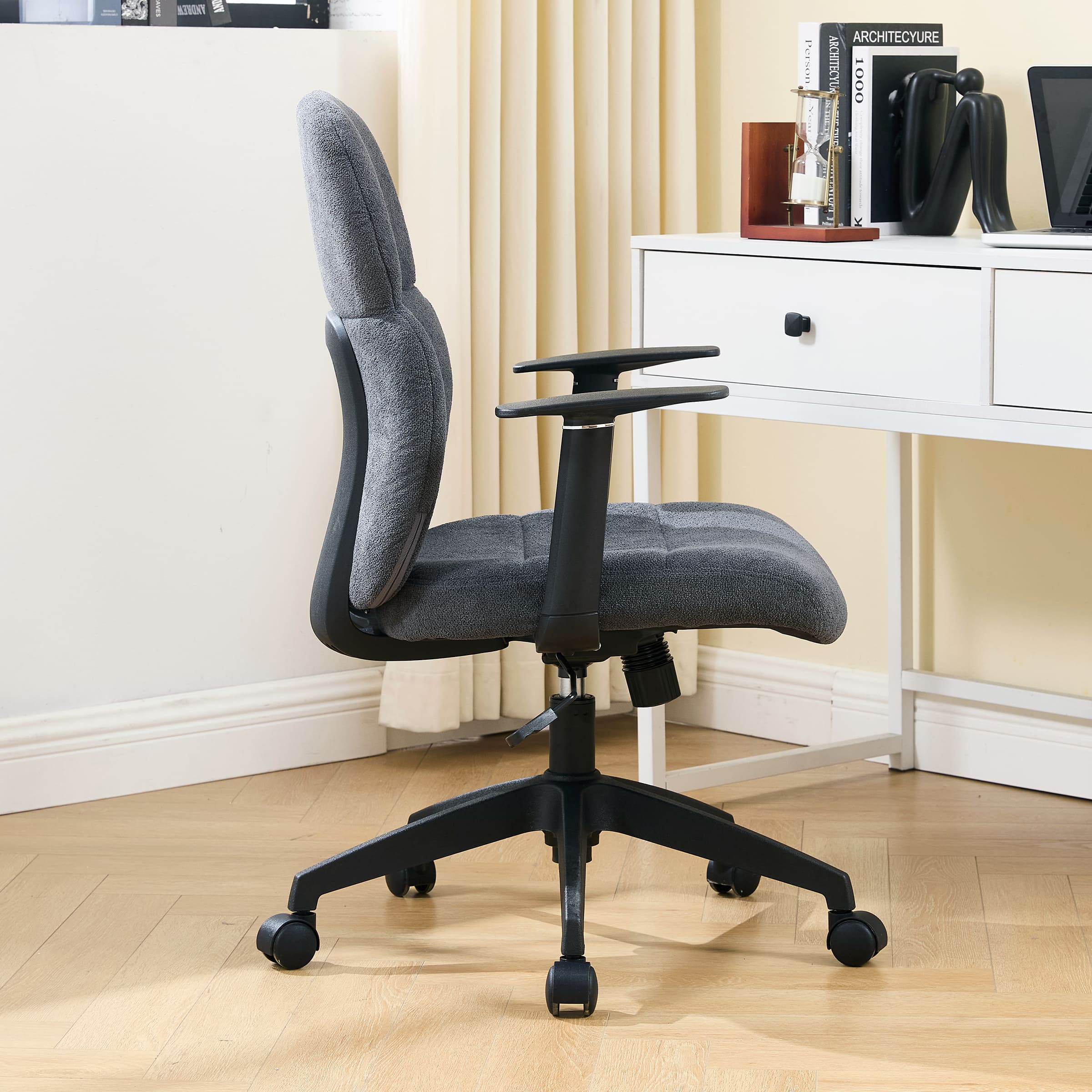 Kmax Adjustable Rolling Desk Chair with Armrest - X259OC