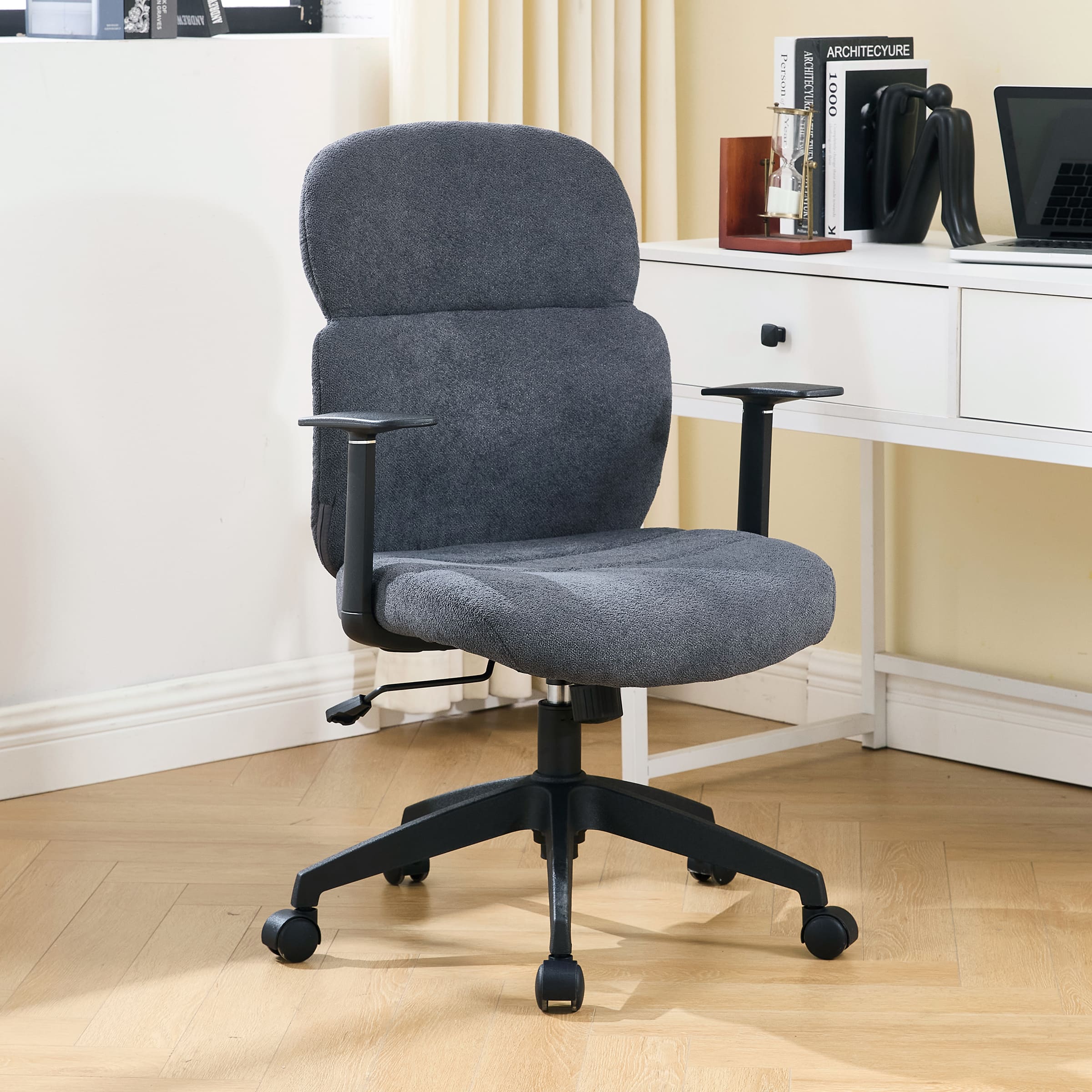 Kmax Adjustable Rolling Desk Chair with Armrest - X259OC