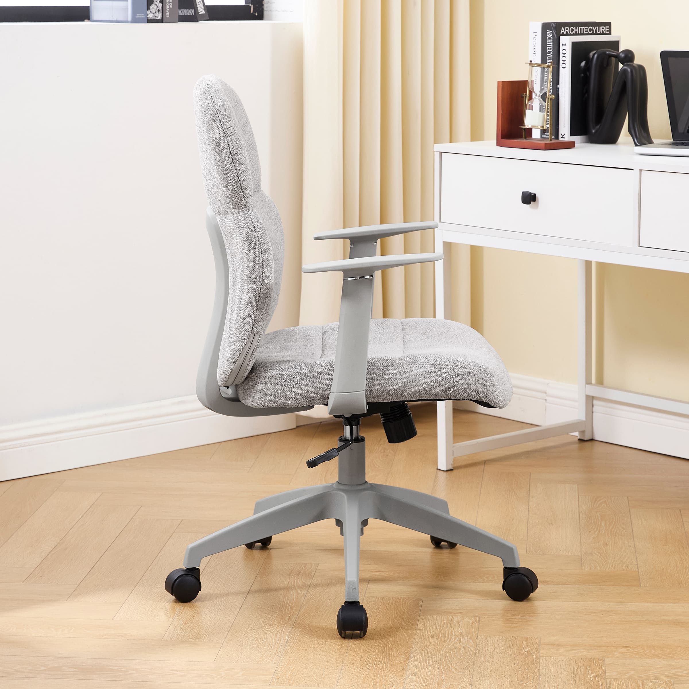 Kmax Adjustable Rolling Desk Chair with Armrest - X259OC