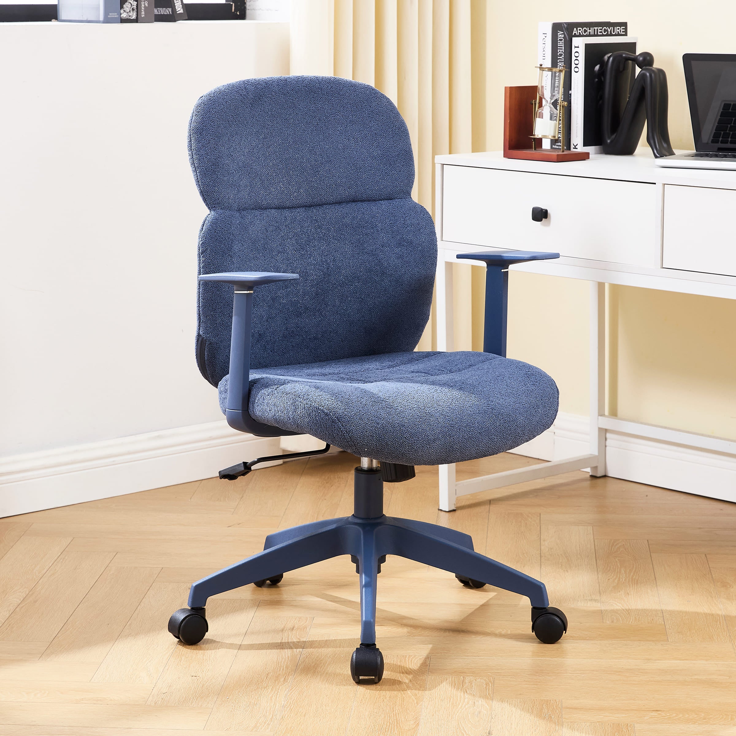 Kmax Adjustable Rolling Desk Chair with Armrest - X259OC