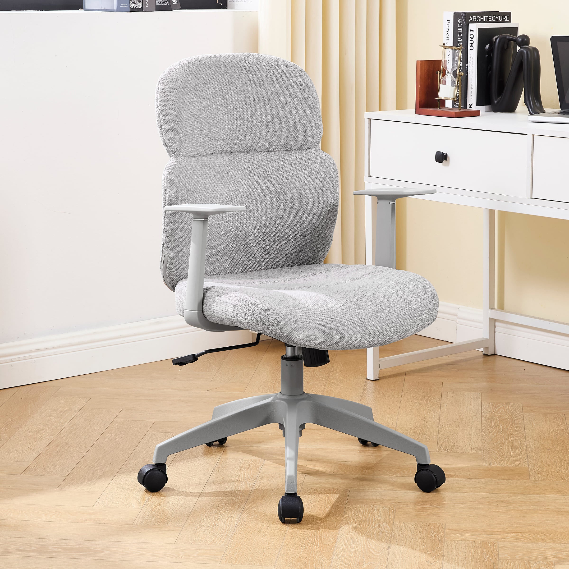 Kmax Adjustable Rolling Desk Chair with Armrest - X259OC