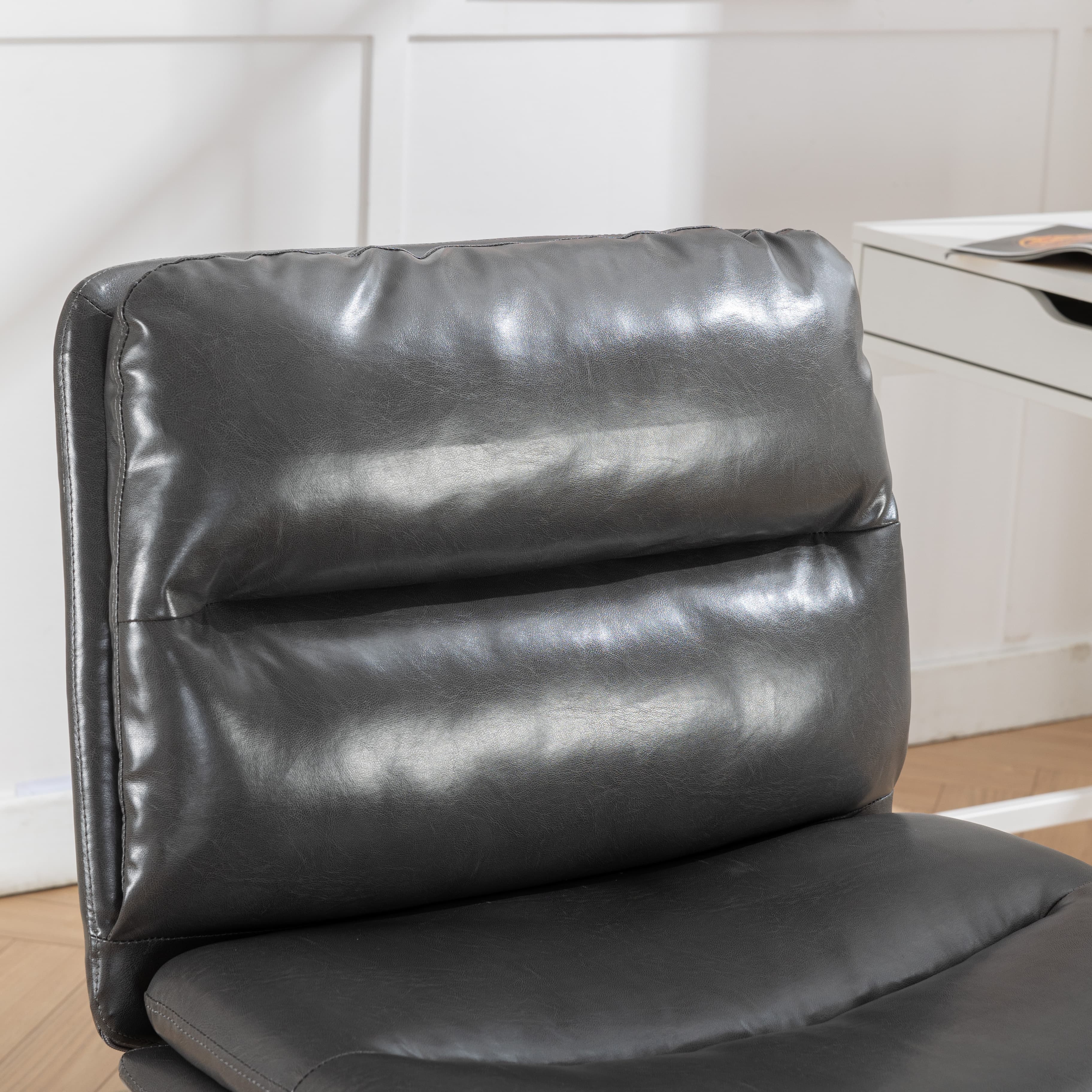 Adjustable Swivel Criss-Cross Chair with Wide Seat