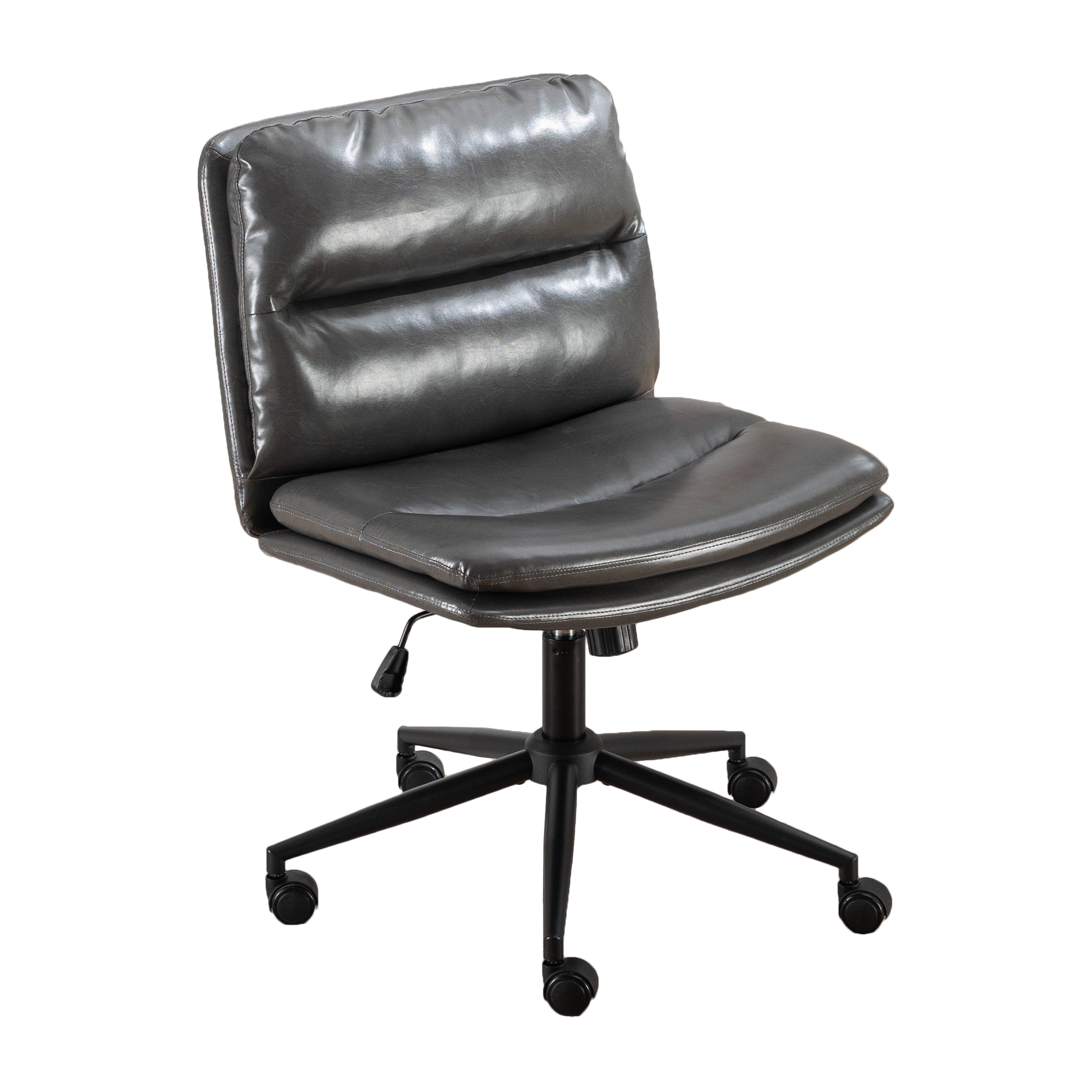 Adjustable Swivel Criss-Cross Chair with Wide Seat