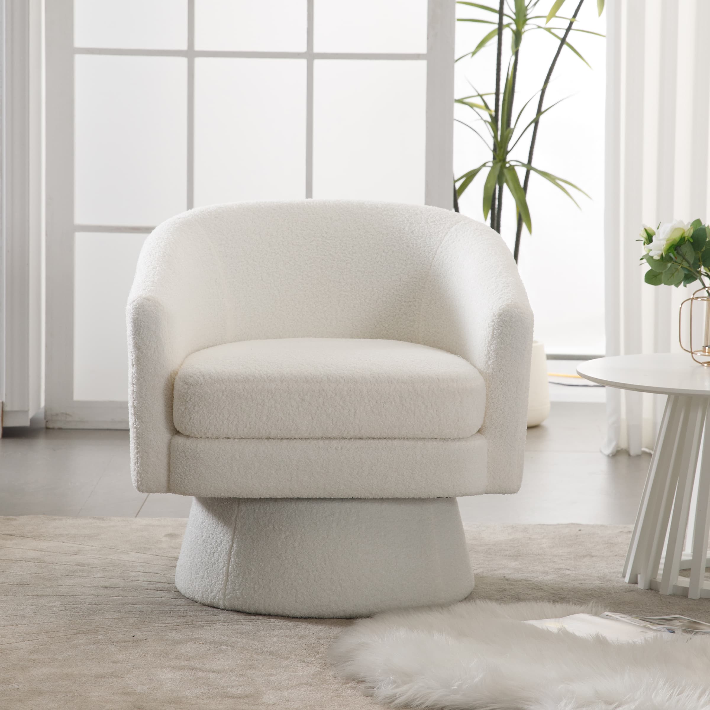 ROCITY Barrel Swivel Accent Chair 1 PCS - 3057AC