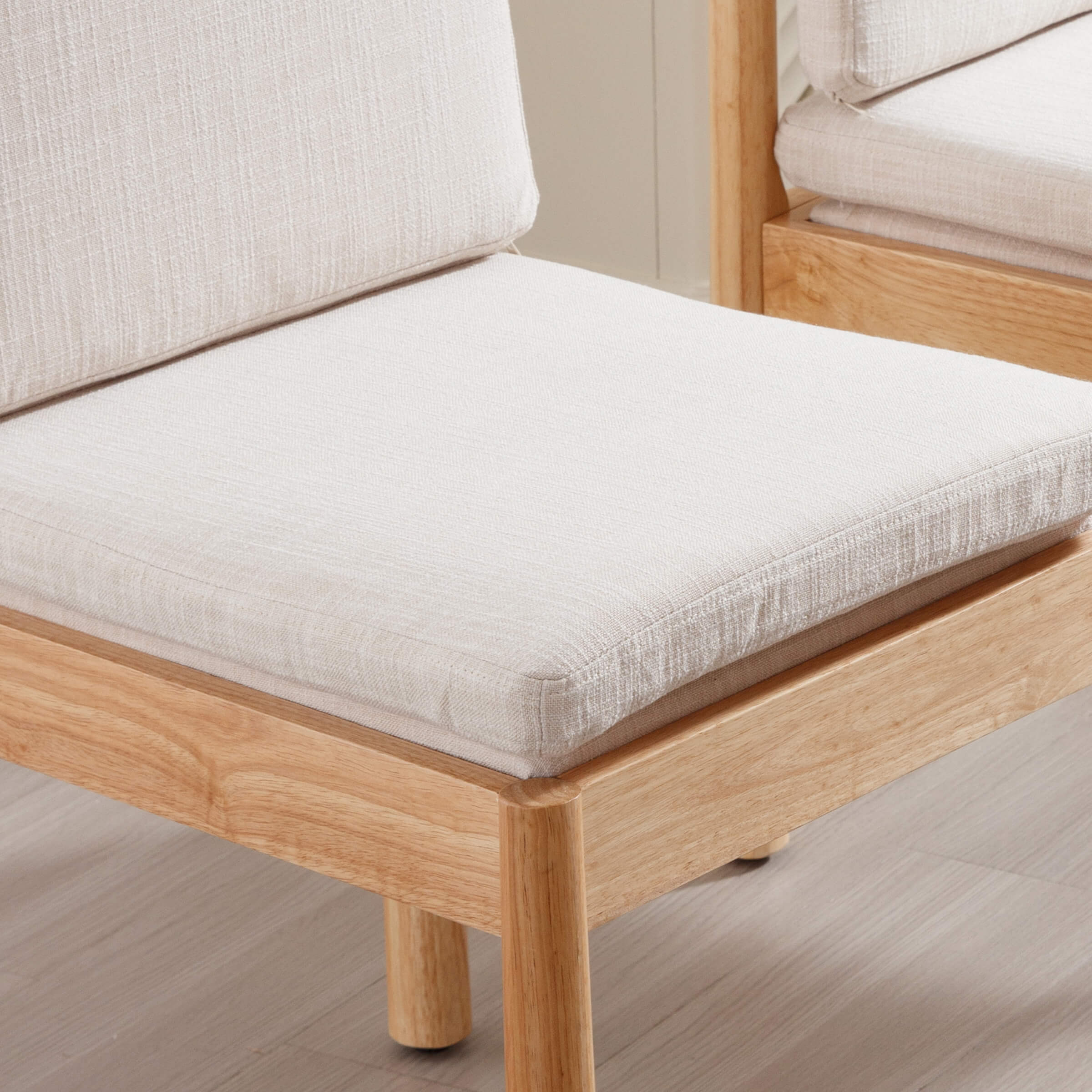ROCITY Armless Wood Dining Chairs Set of 2 - 1965DC