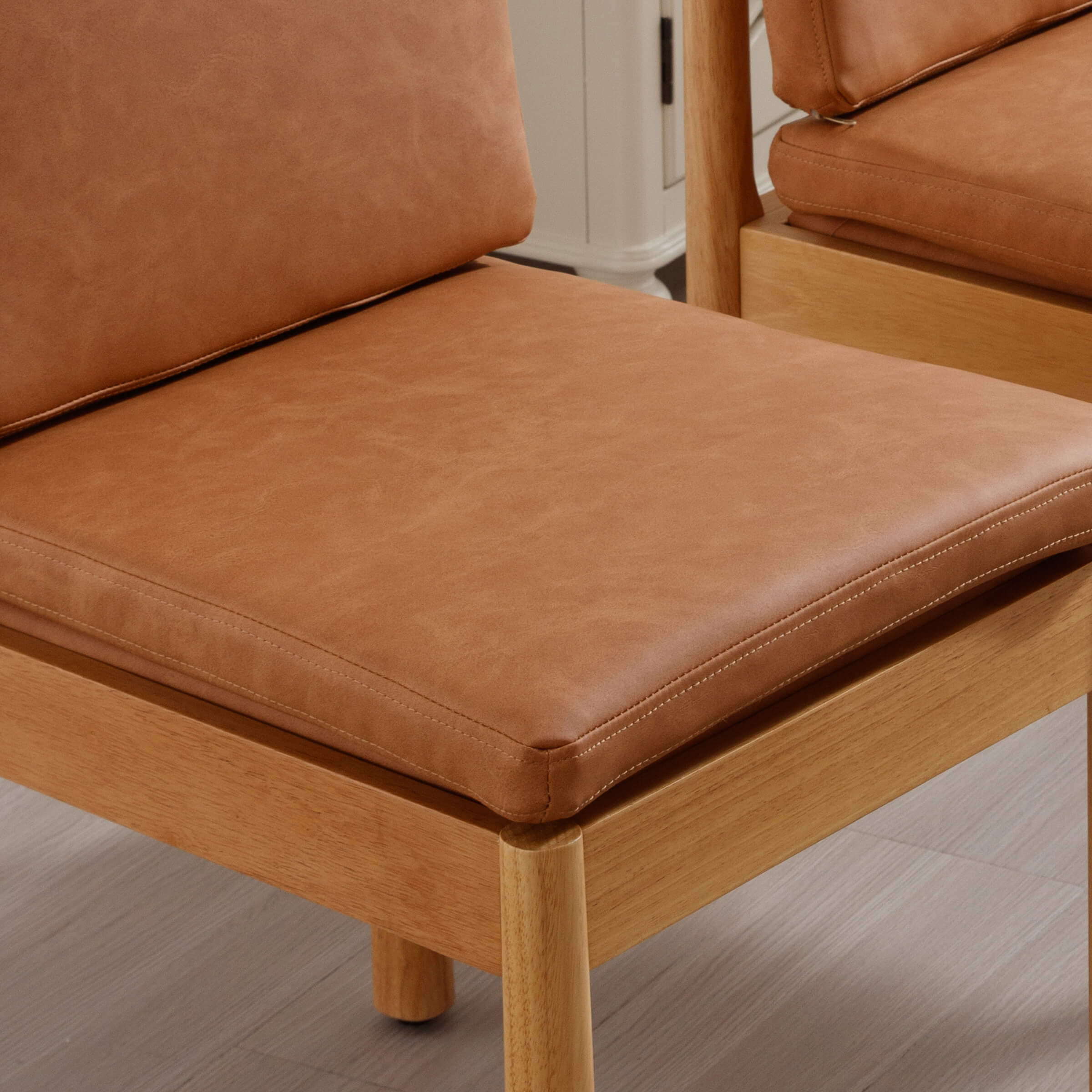 ROCITY Armless Wood Dining Chairs Set of 2 - 1965DC
