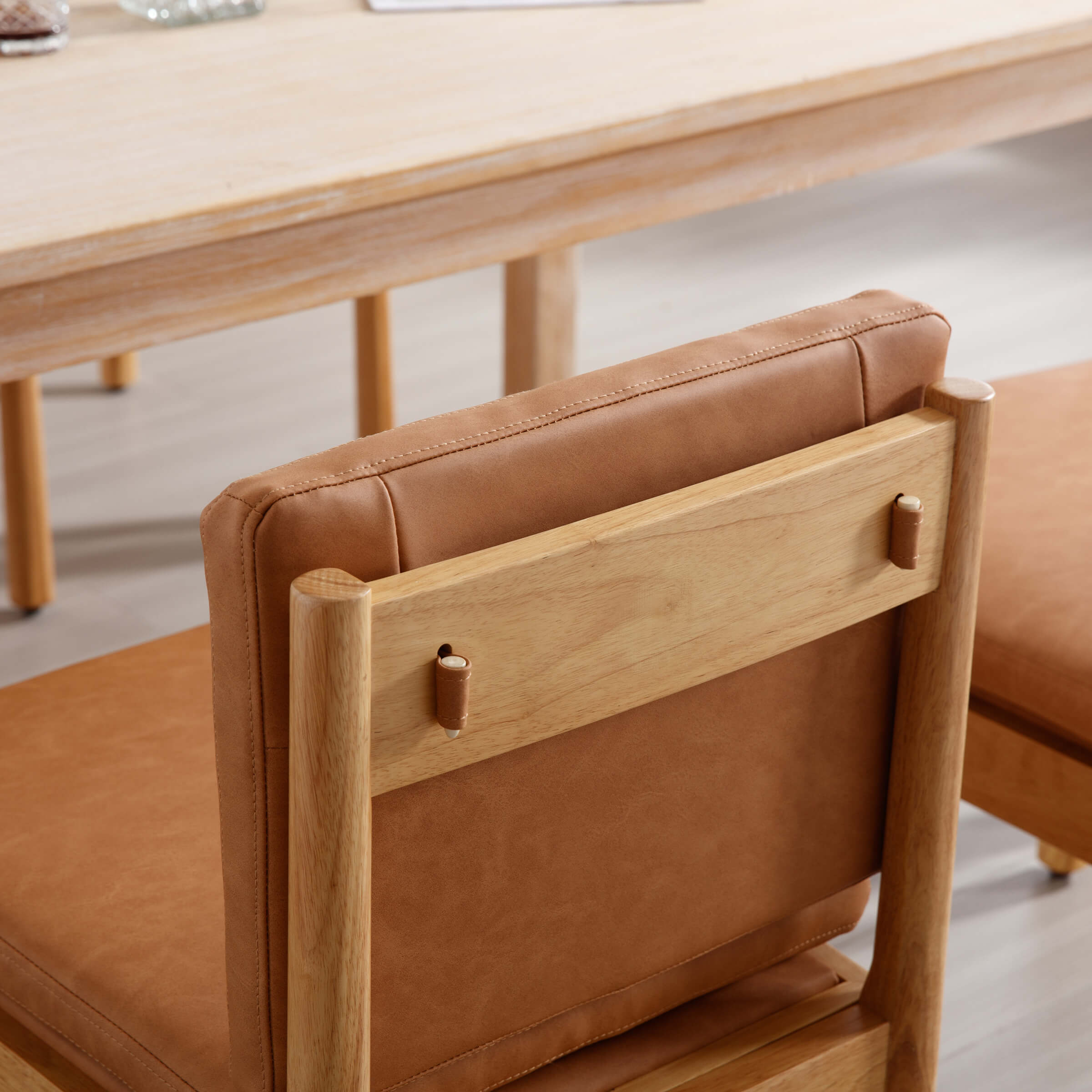 ROCITY Armless Wood Dining Chairs Set of 2 - 1965DC