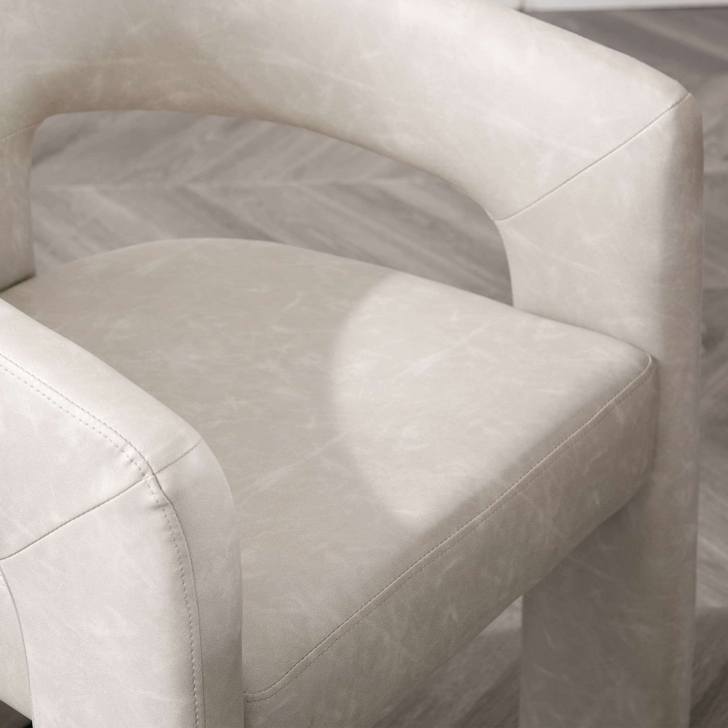 VESCASA Open Back Barrel Dining Chair 1 PCS - 5101DC