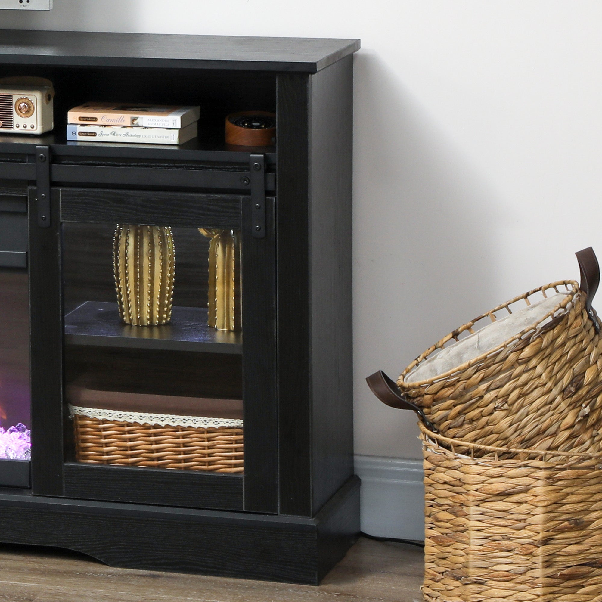 Electric Fireplace TV Stand for 65-80 Inch TVs