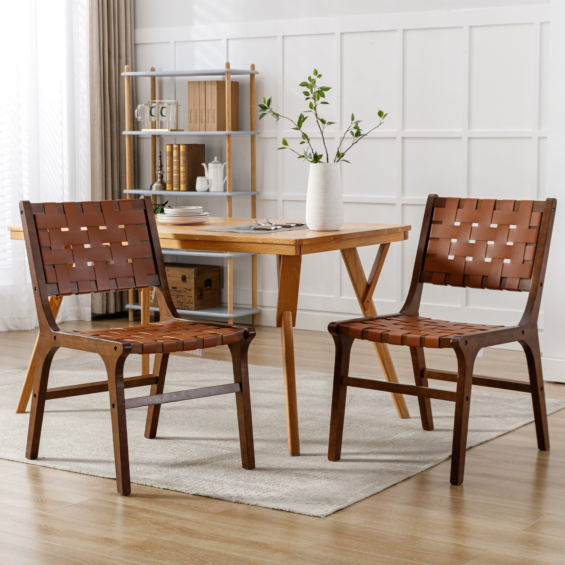 Kmax Woven Strips Dining Chairs Set of 2 - 1886DC