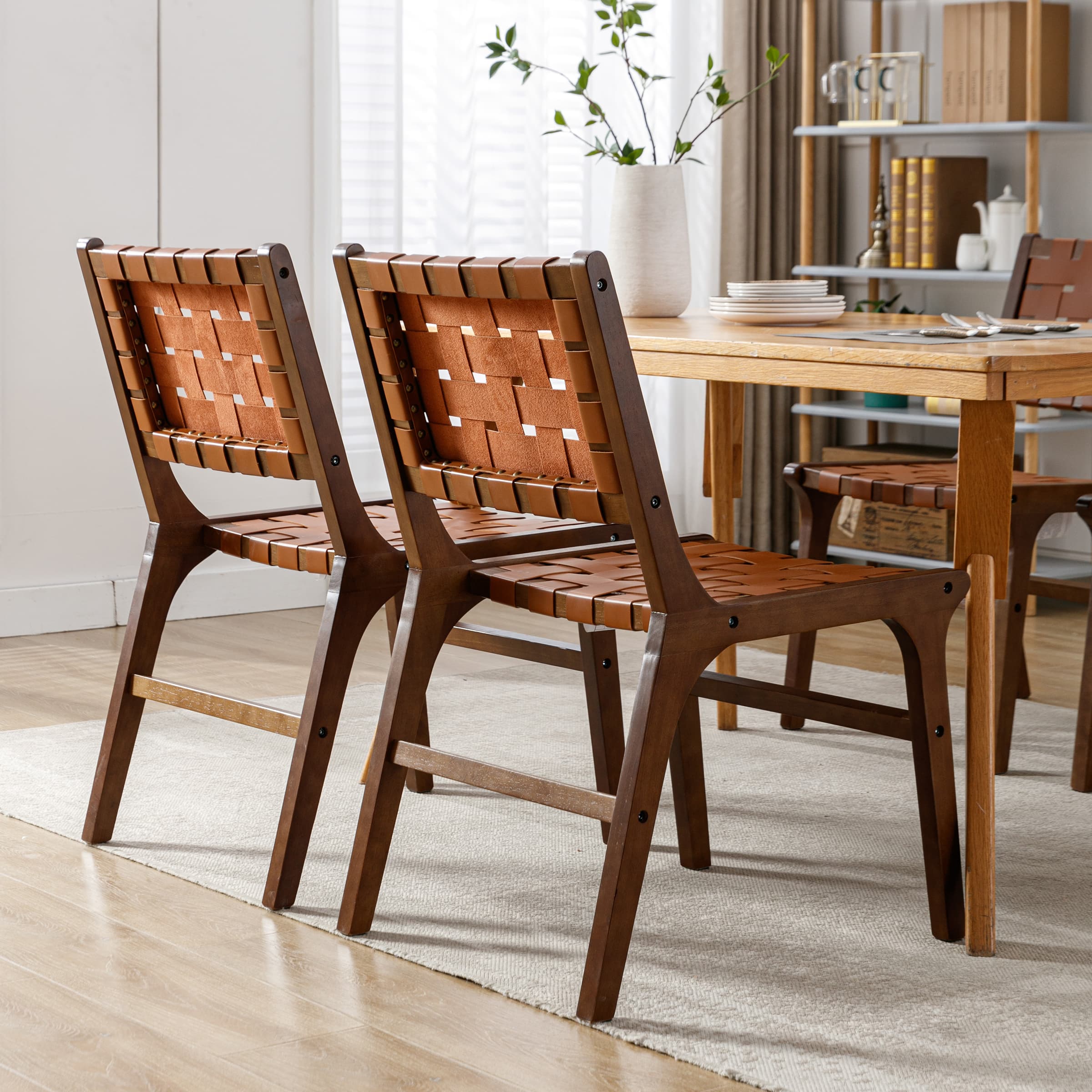Kmax Woven Strips Dining Chairs Set of 2 - 1886DC