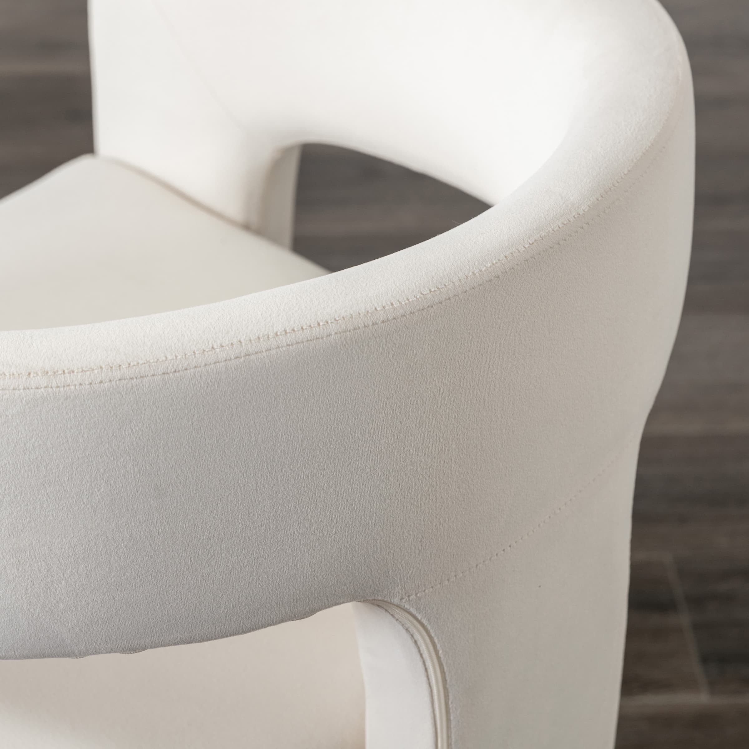 VESCASA Open Back Barrel Dining Chair 1 PCS - 5101DC