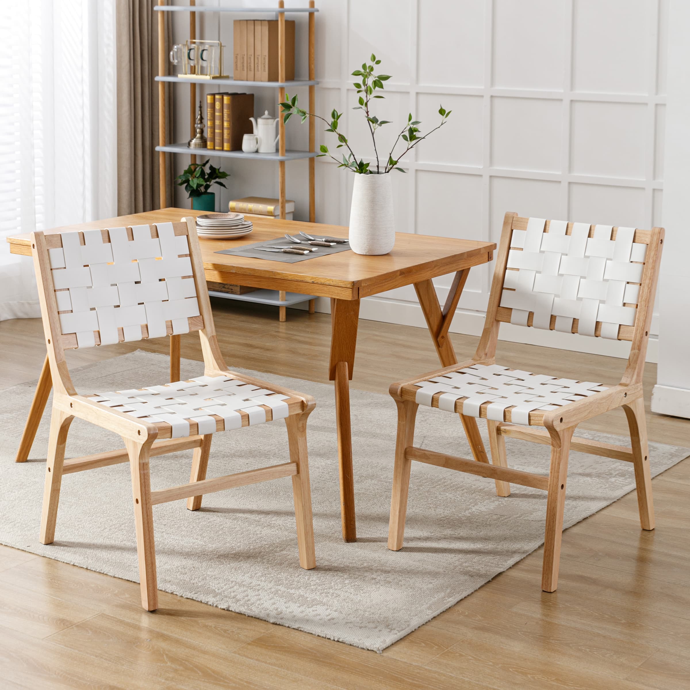 Kmax Woven Strips Dining Chairs Set of 2 - 1886DC