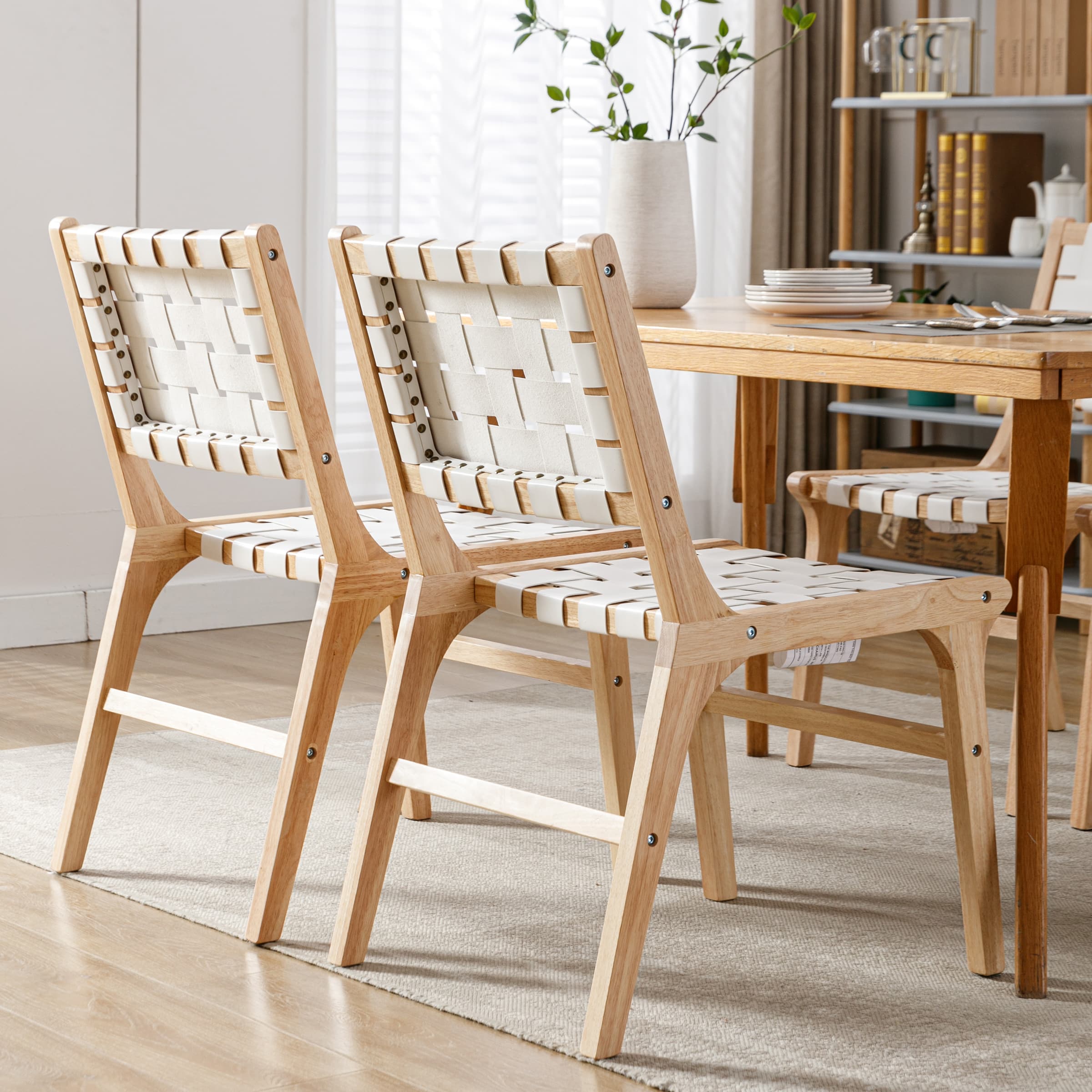 Kmax Woven Strips Dining Chairs Set of 2 - 1886DC