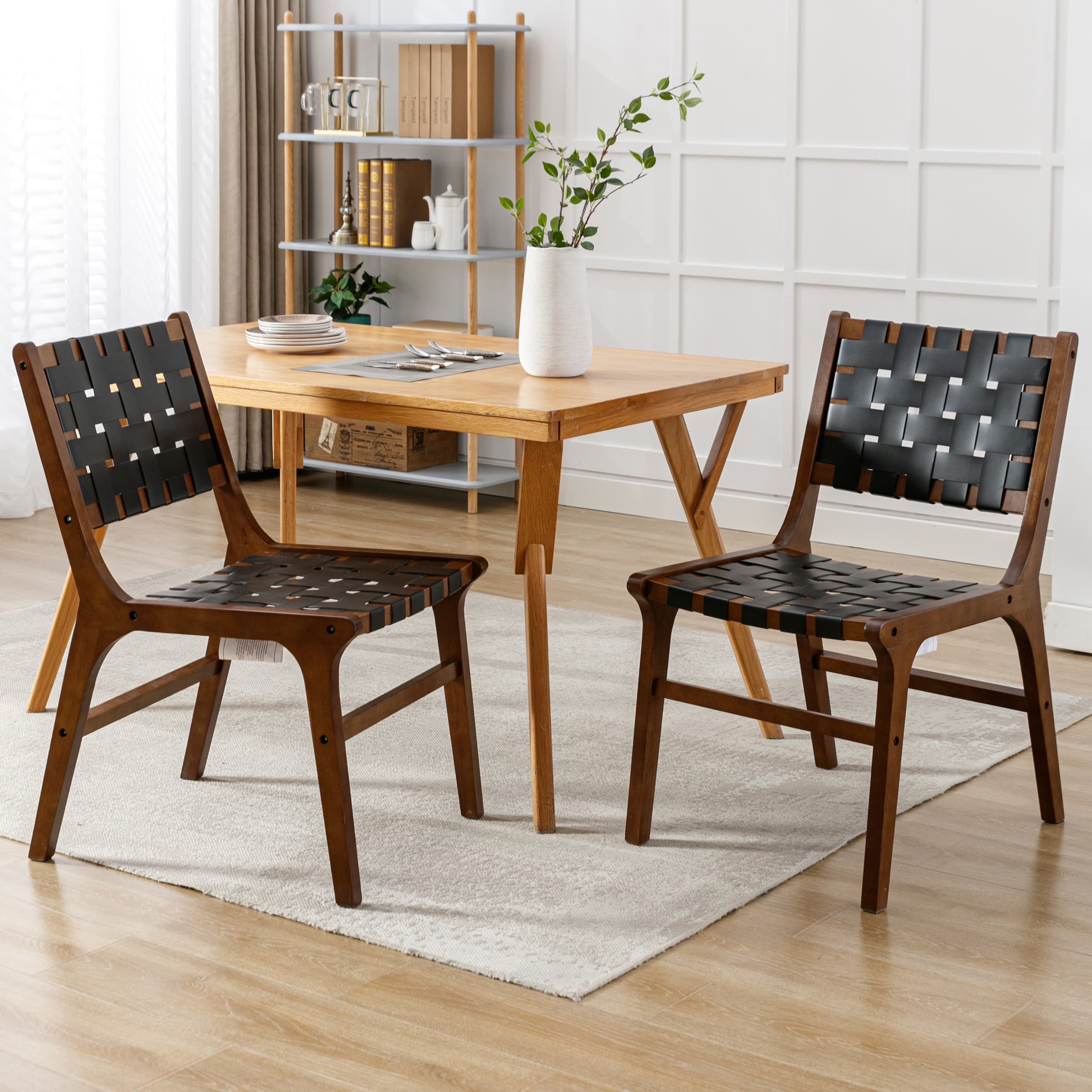 Kmax Woven Strips Dining Chairs Set of 2 - 1886DC
