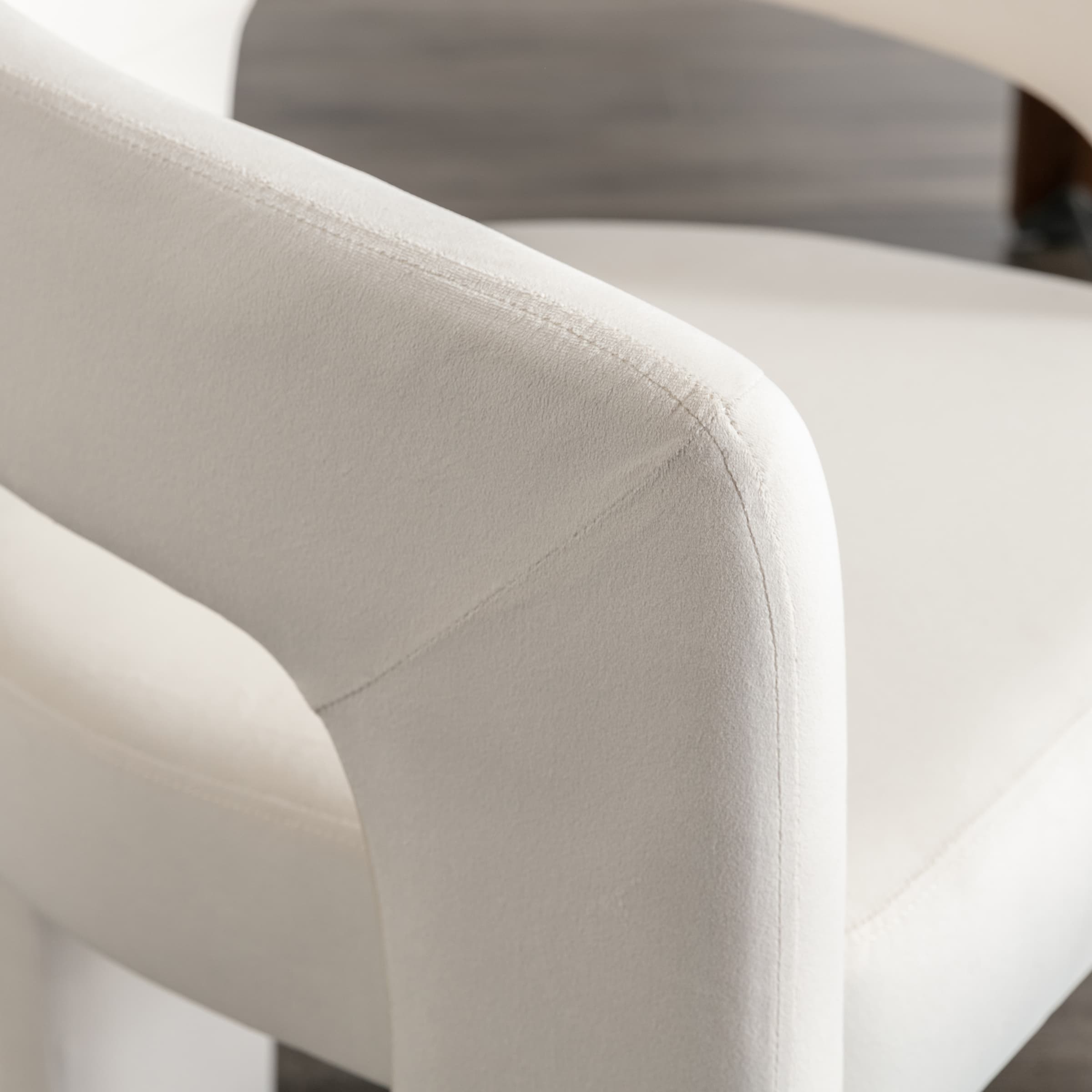 VESCASA Open Back Barrel Dining Chair 1 PCS - 5101DC