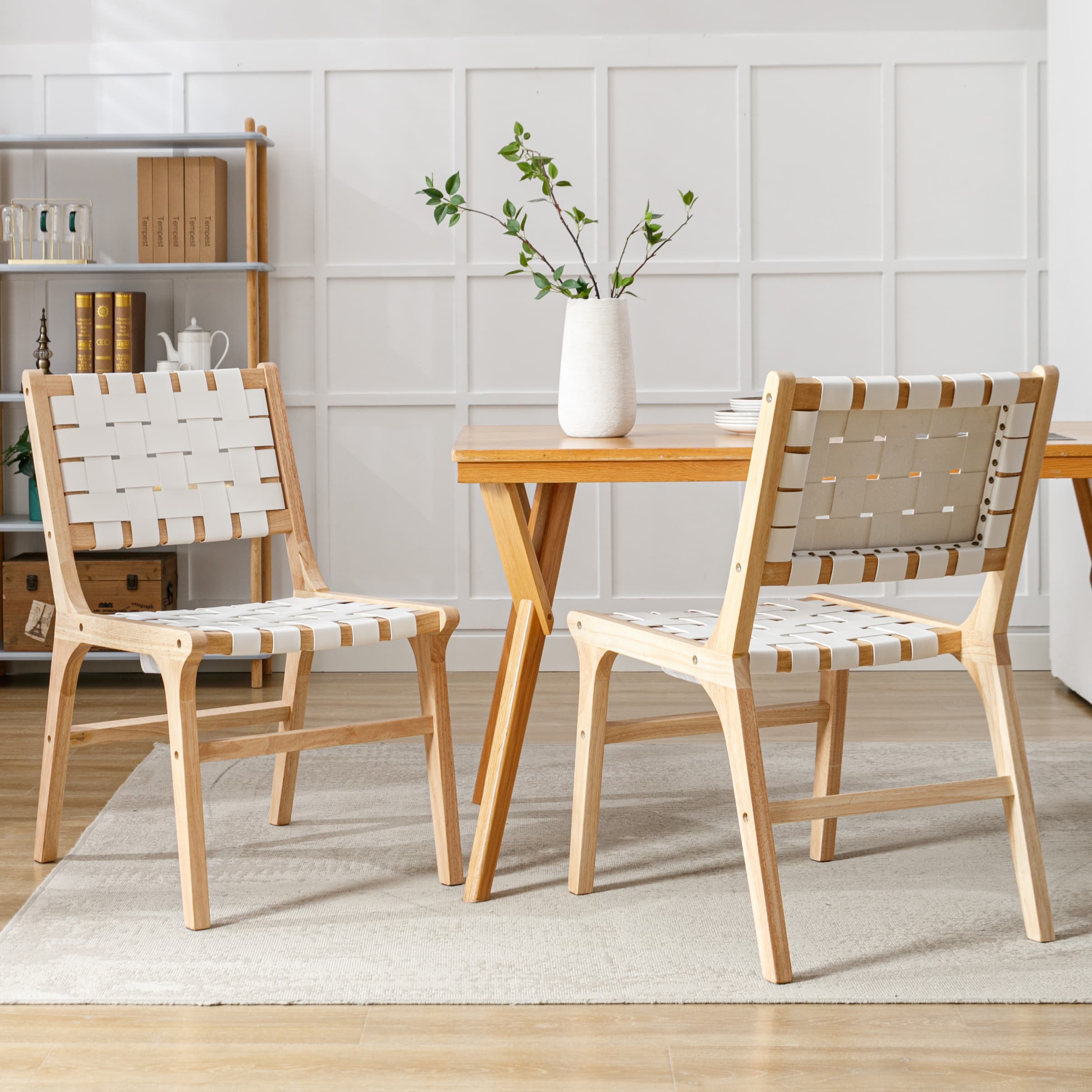 Kmax Woven Strips Dining Chairs Set of 2 - 1886DC