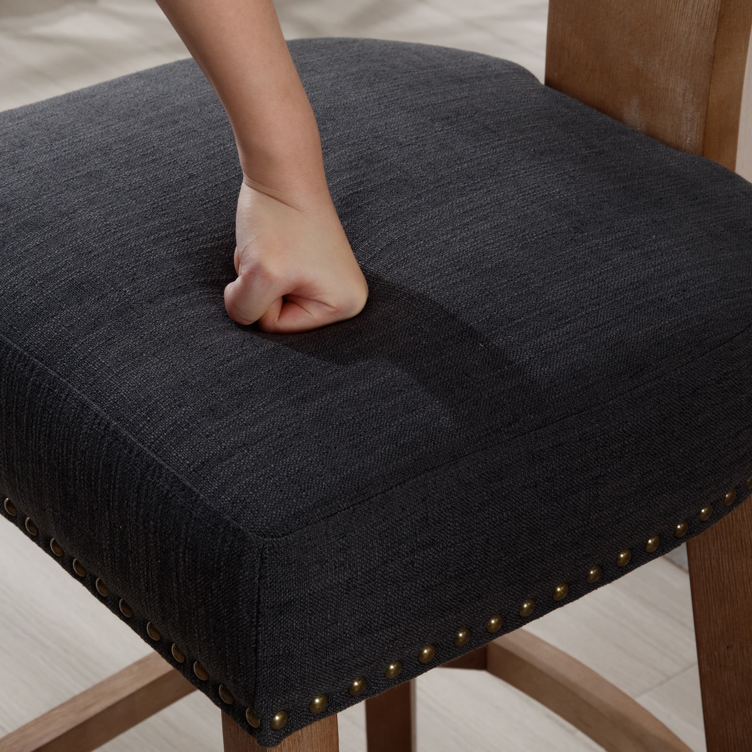 Janoray 26.75"H Wood Legs Counter Stools Set of 2 - 5753CS