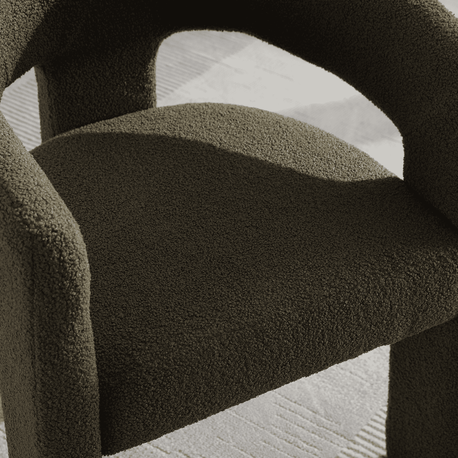 VESCASA Open Back Barrel Dining Chair 1 PCS - 5101DC