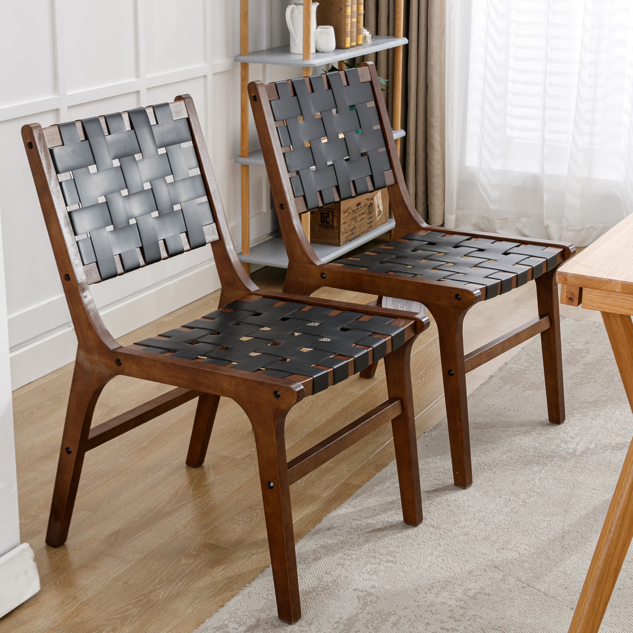 Kmax Woven Strips Dining Chairs Set of 2 - 1886DC