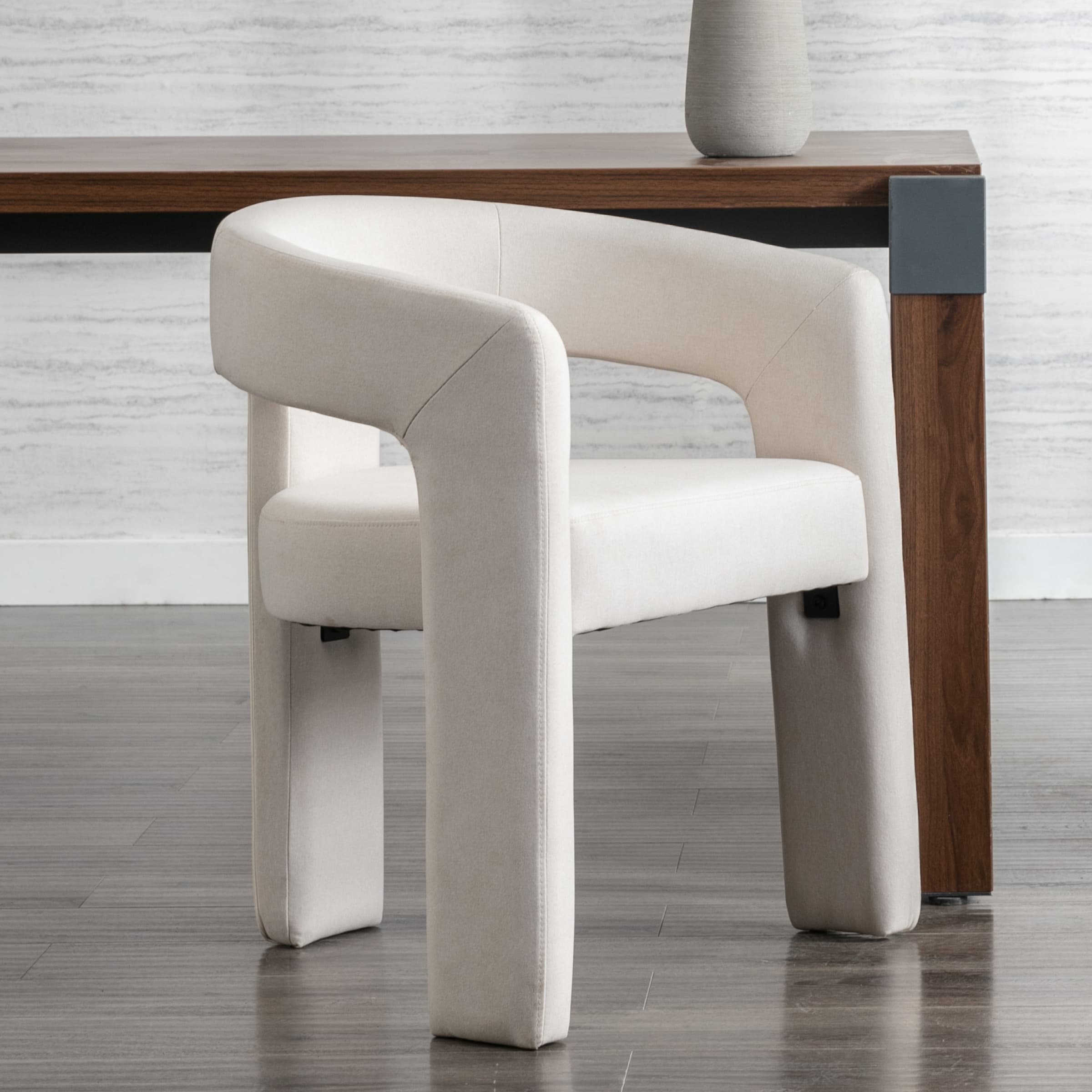 VESCASA Open Back Barrel Dining Chair 1 PCS - 5101DC