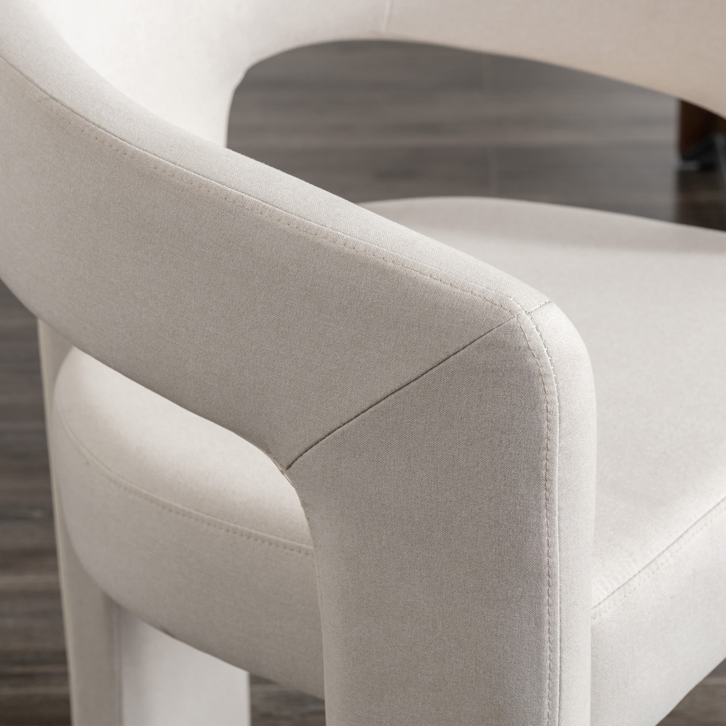 VESCASA Open Back Barrel Dining Chair 1 PCS - 5101DC