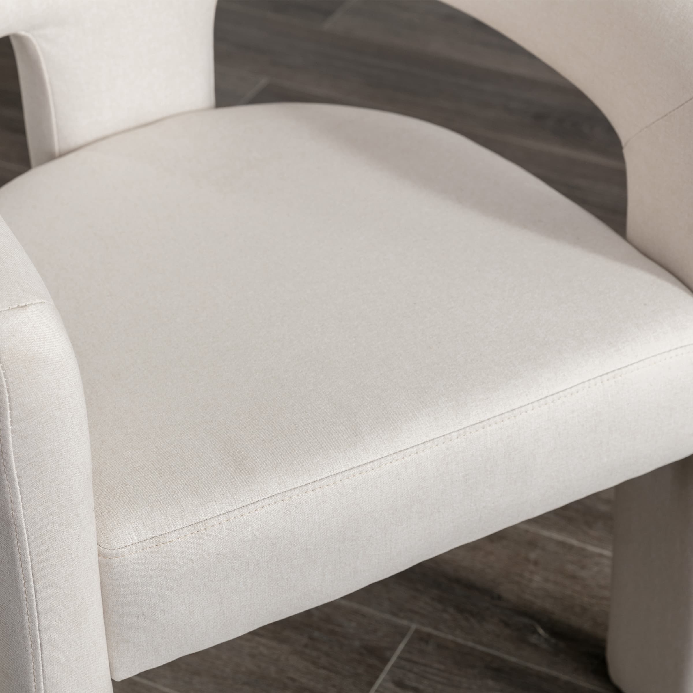 VESCASA Open Back Barrel Dining Chair 1 PCS - 5101DC