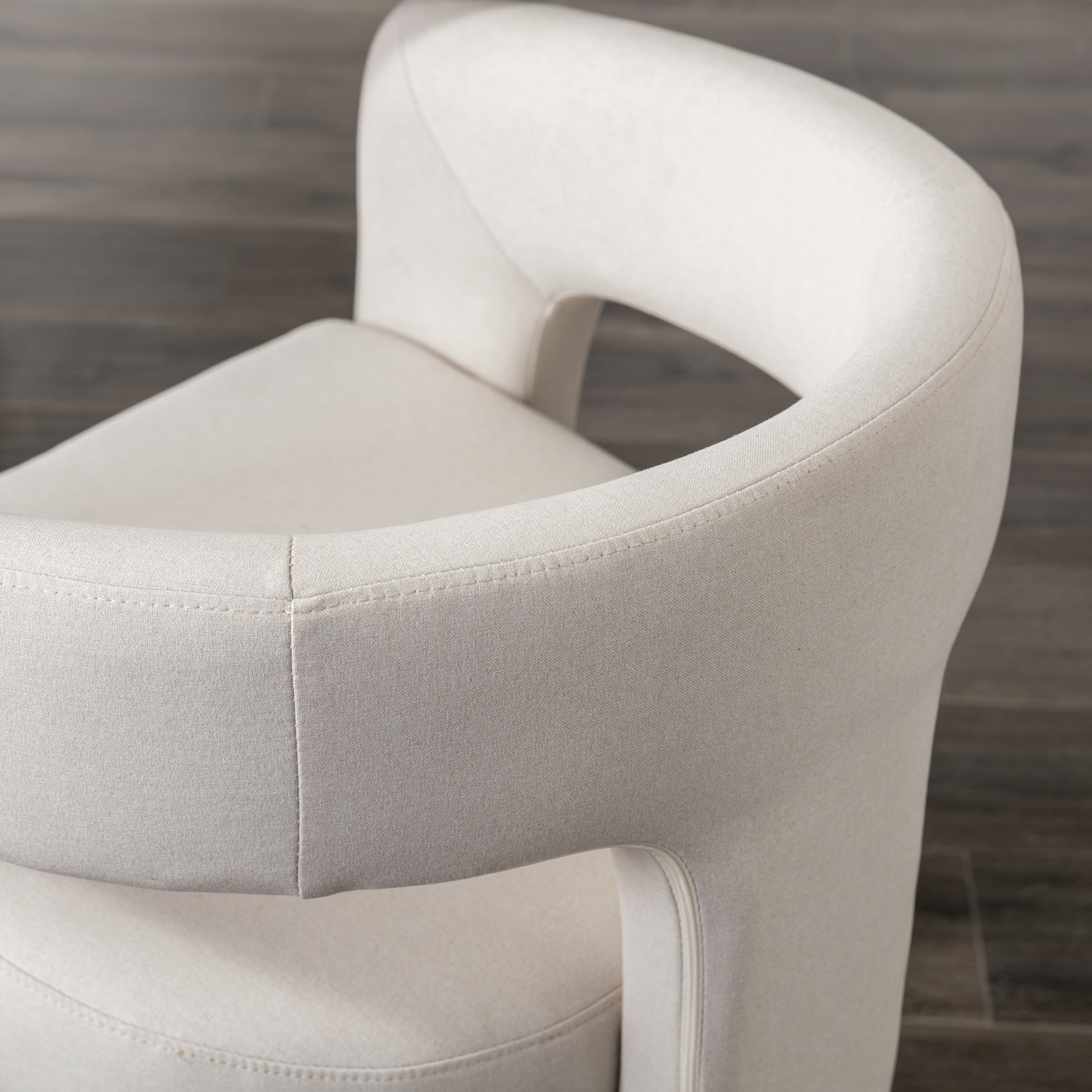 VESCASA Open Back Barrel Dining Chair 1 PCS - 5101DC