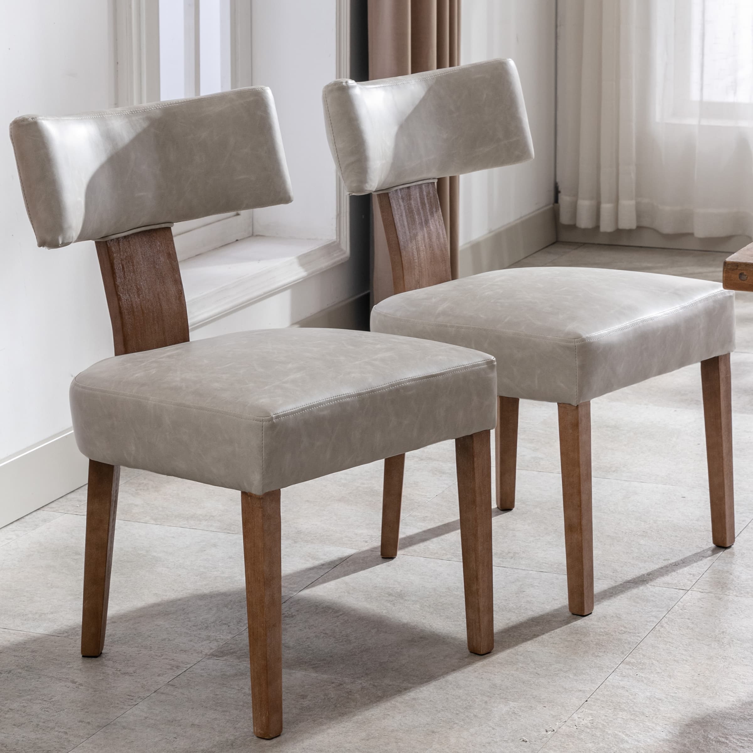 CIMOTA Classic Curved Open Back Dining Chairs Set of 2 - 1670&1917&1918