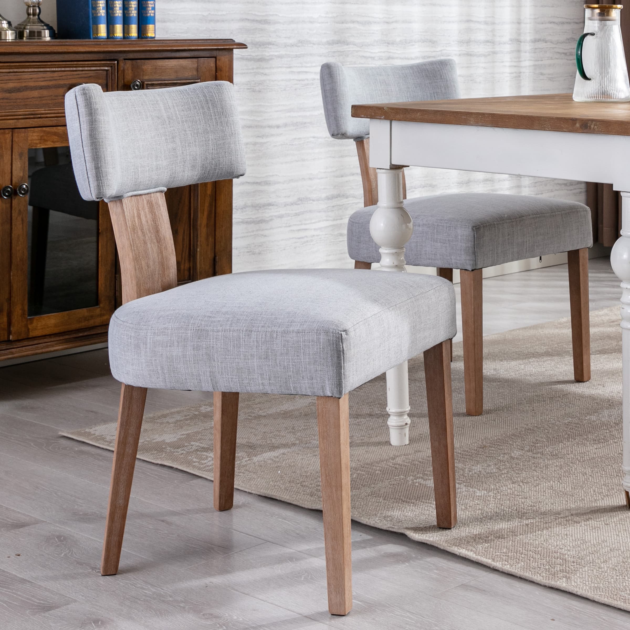 CIMOTA Classic Curved Open Back Dining Chairs Set of 2 - 1670&1917&1918