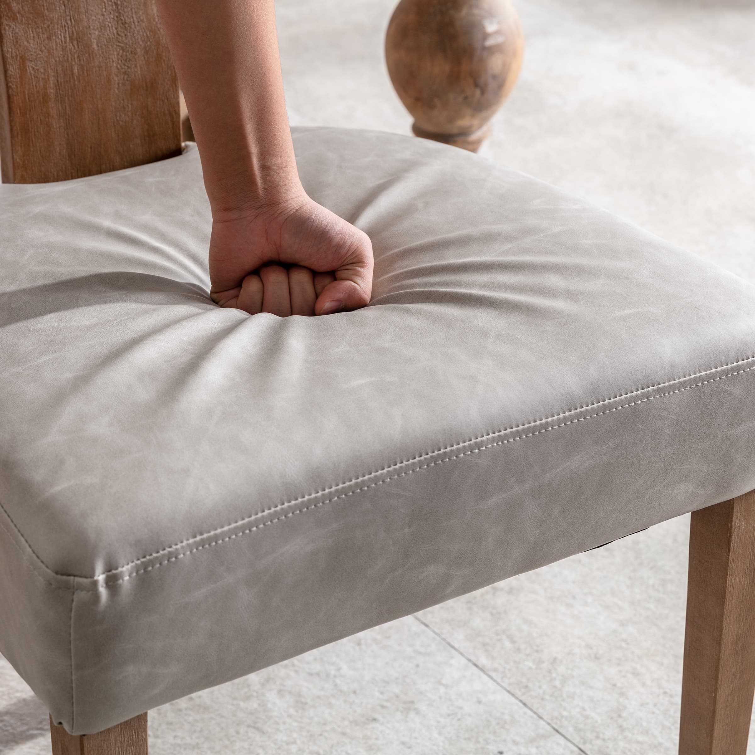 CIMOTA Classic Curved Open Back Dining Chairs Set of 2 - 1670&1917&1918