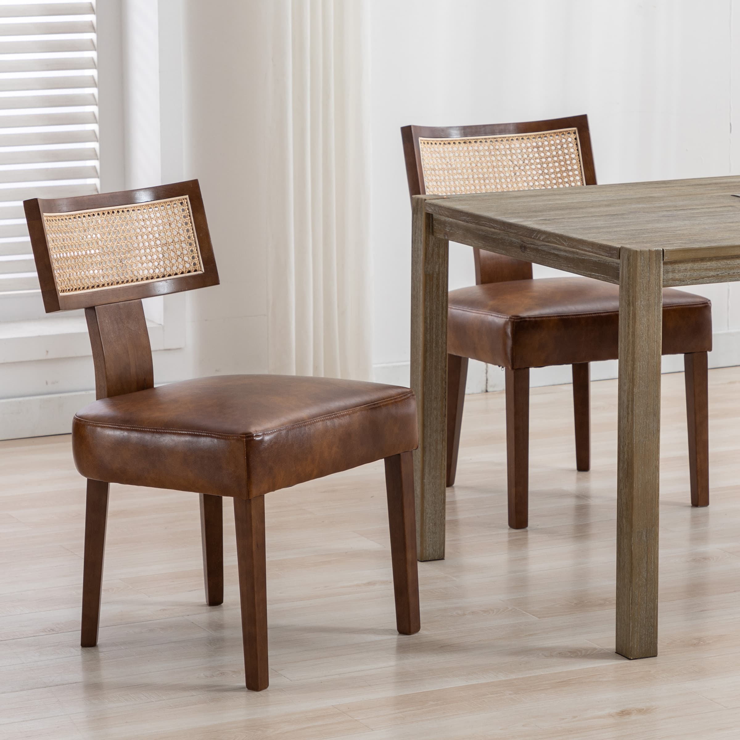 CIMOTA Classic Curved Open Back Dining Chairs Set of 2 - 1670&1917&1918