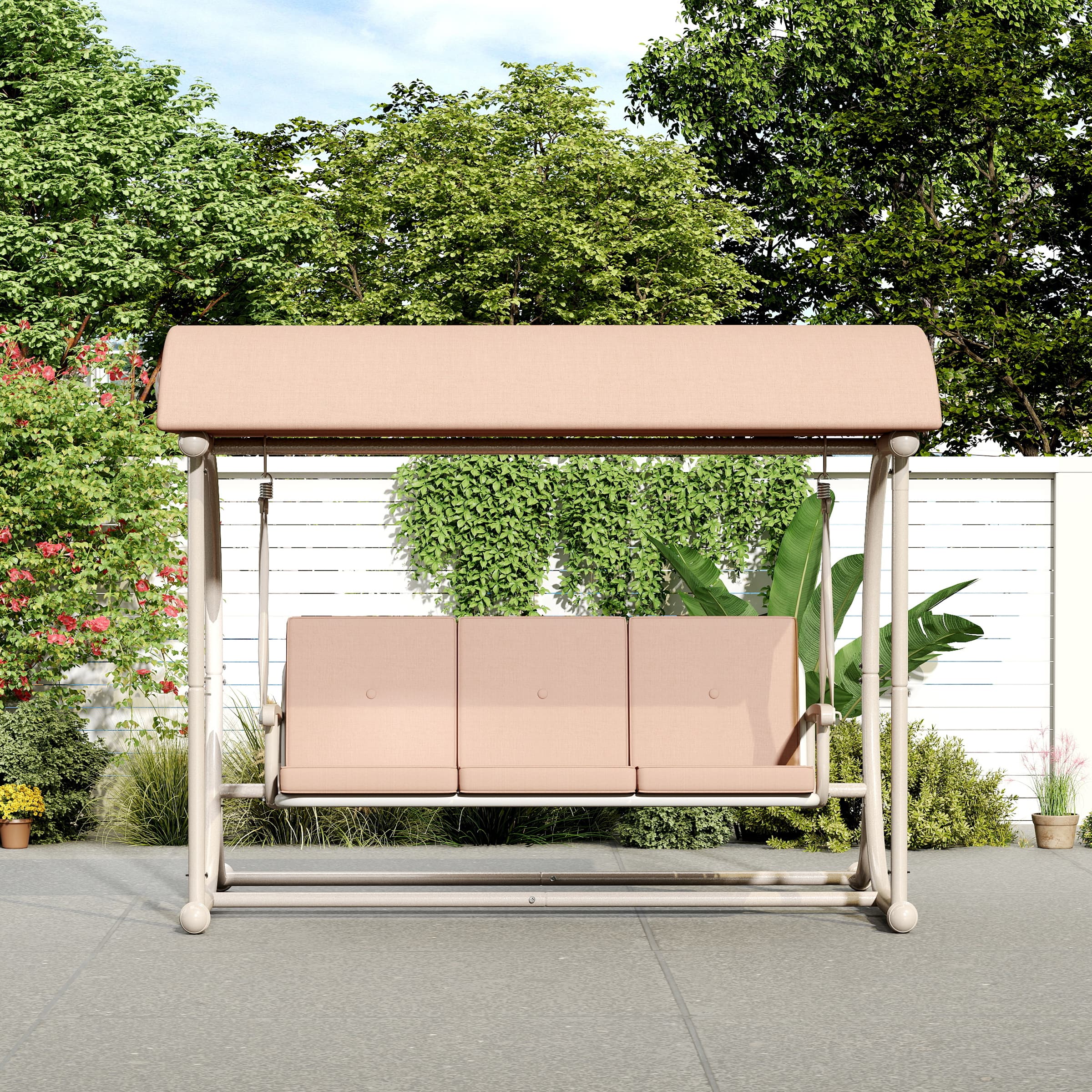 ROCITY Outdoor Adjustable Porch Swing Bed - 4102HS