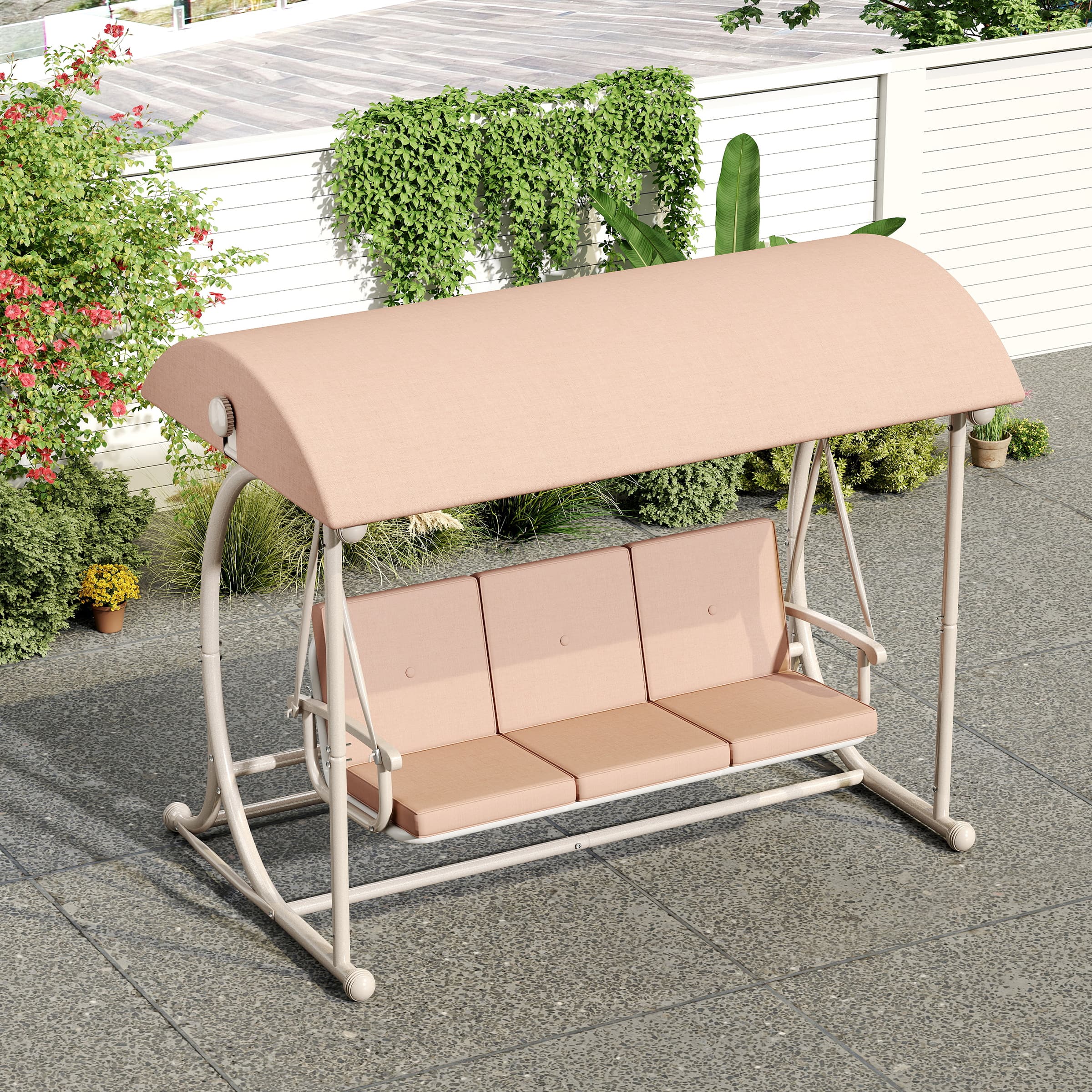ROCITY Outdoor Adjustable Porch Swing Bed - 4102HS