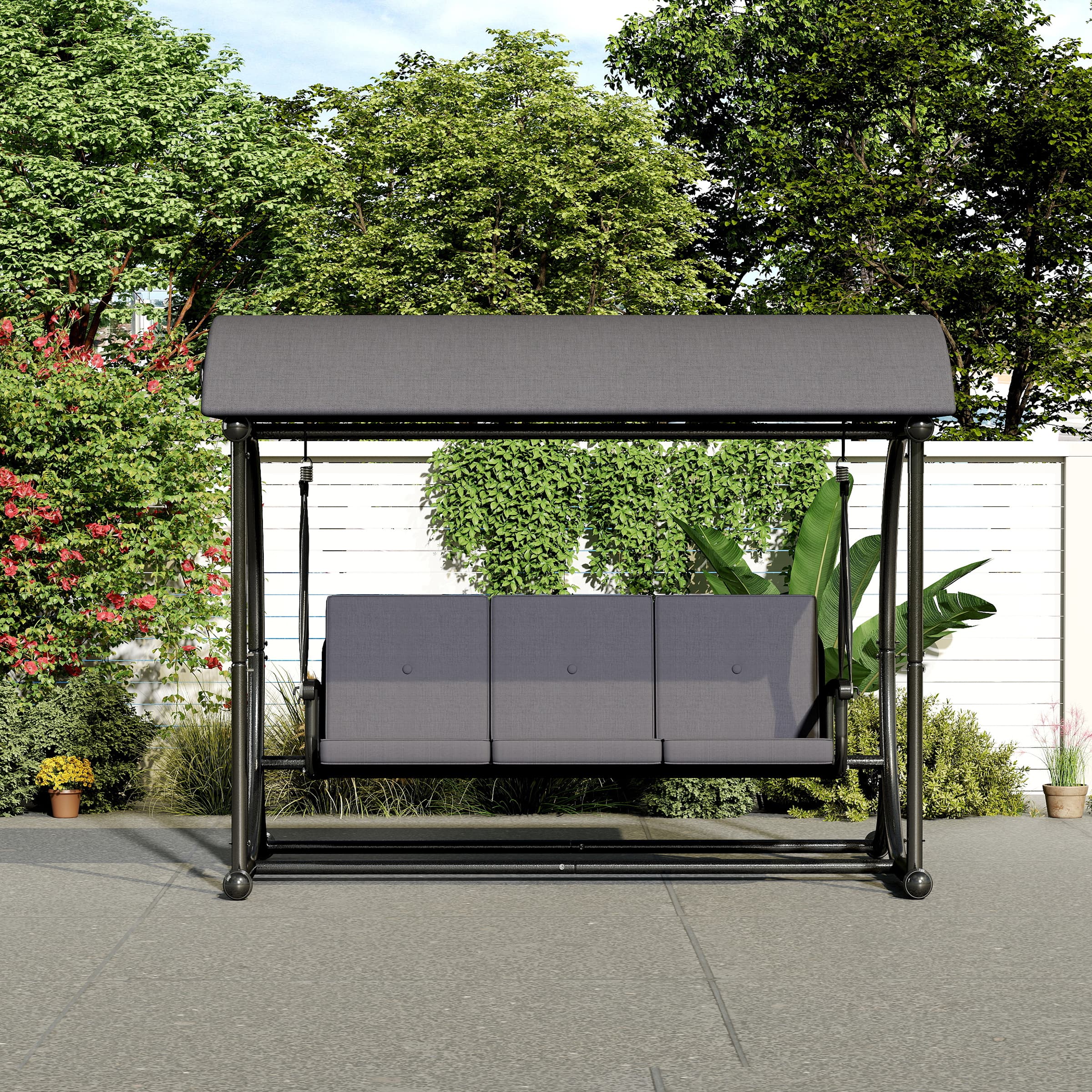 ROCITY Outdoor Adjustable Porch Swing Bed - 4102HS