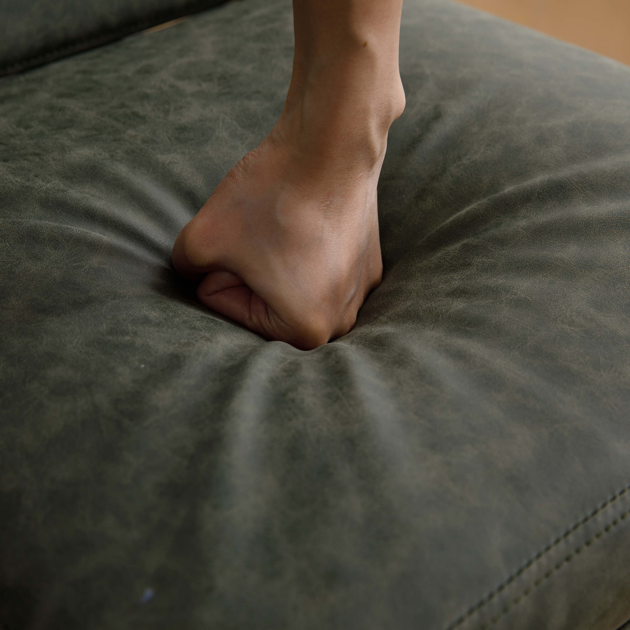 CIMOTA 26"H Removable Cushion Counter Height Stools with Metal Legs Set of 2 - 5734CS