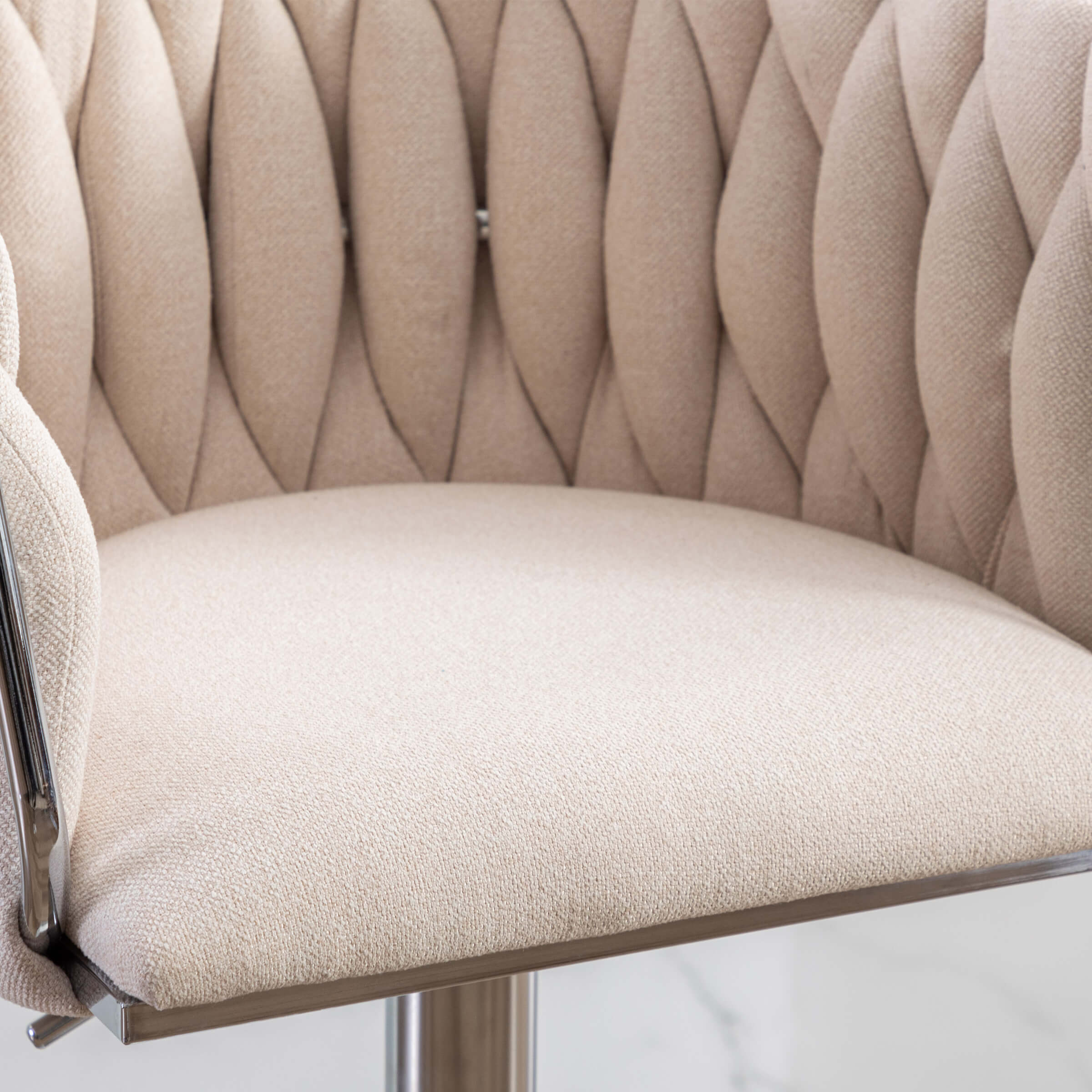 CHICAURA Swivel Chrome Base Bar Stools Set of 2 - 6022AB