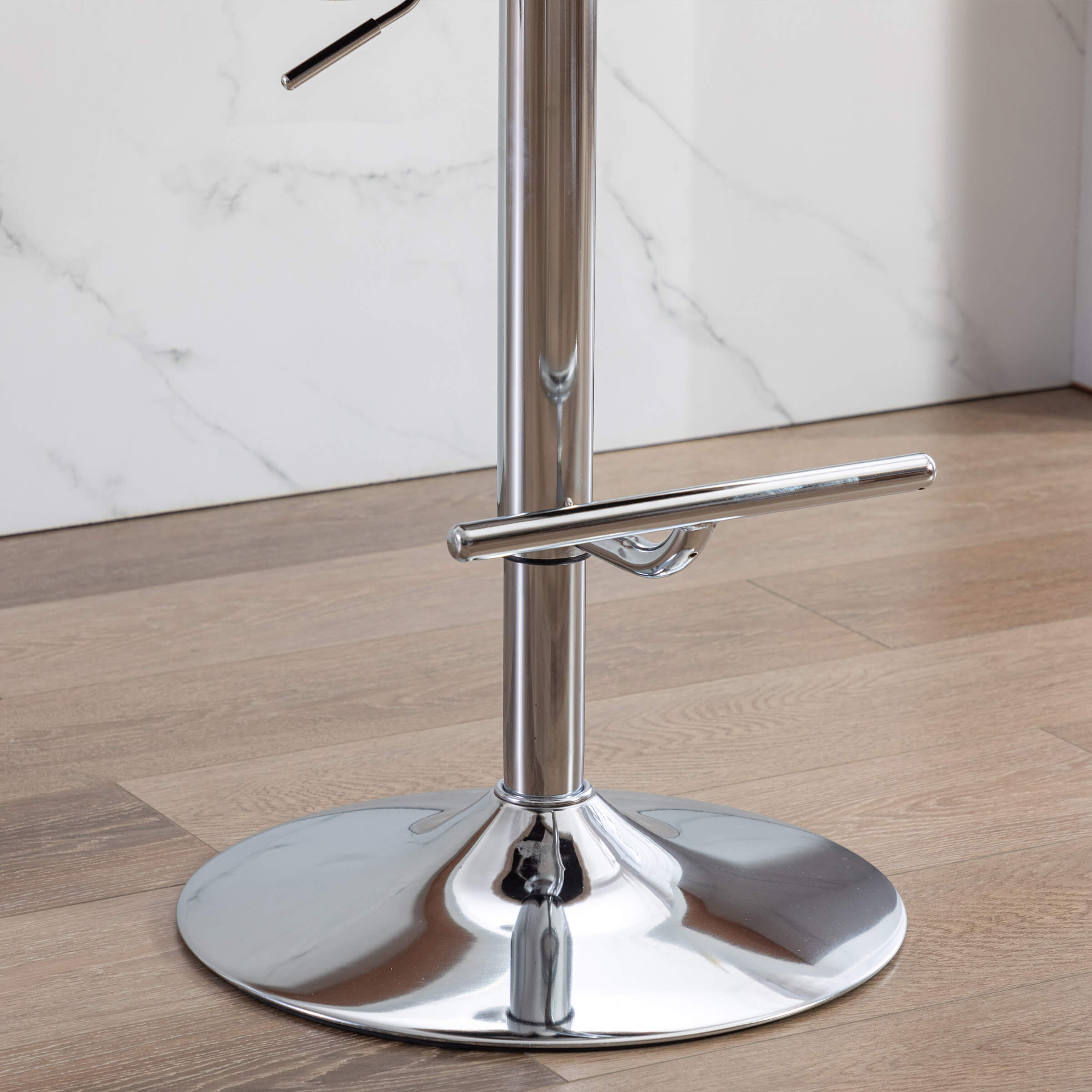 CHICAURA Swivel Chrome Base Bar Stools Set of 2 - 6022AB