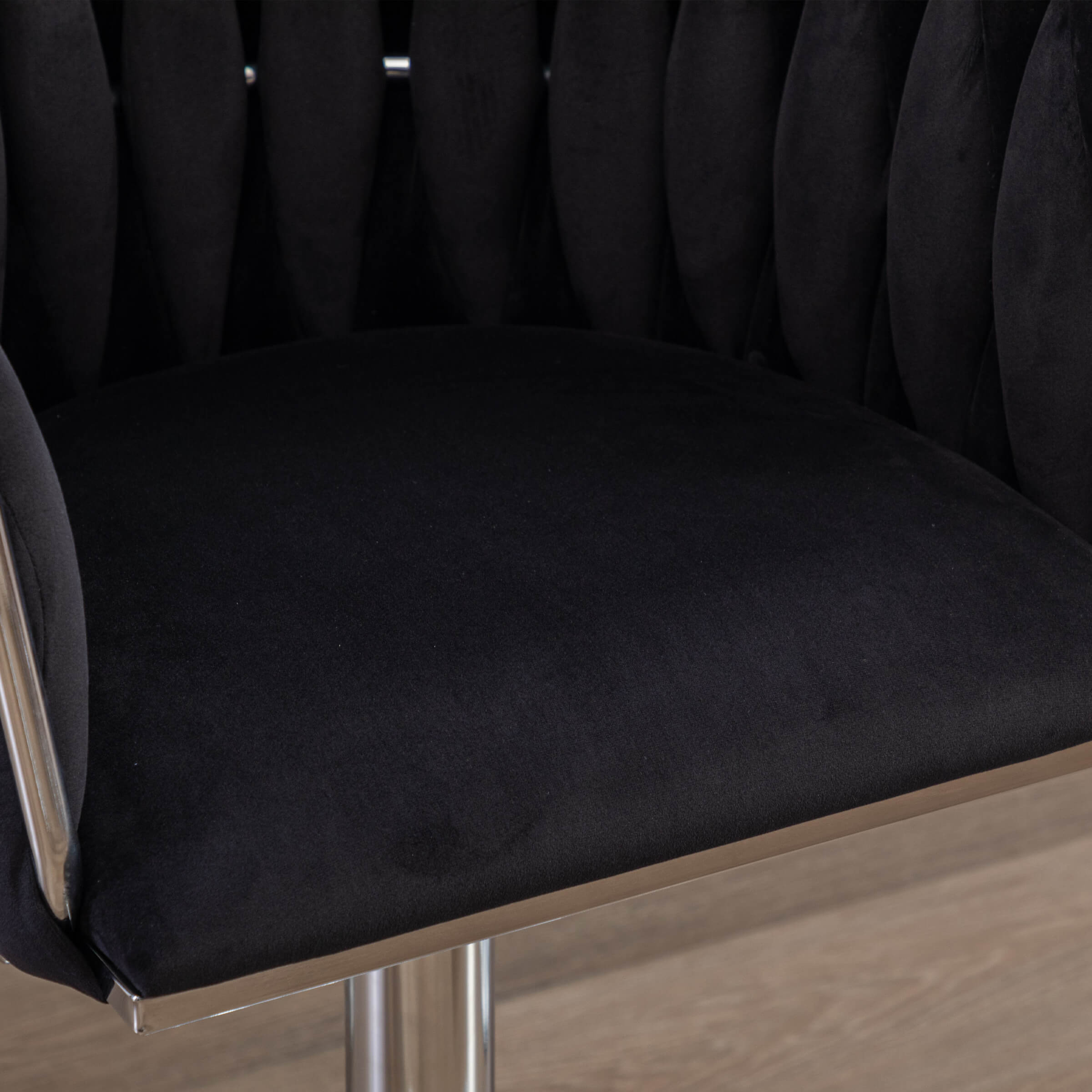 CHICAURA Swivel Chrome Base Bar Stools Set of 2 - 6022AB