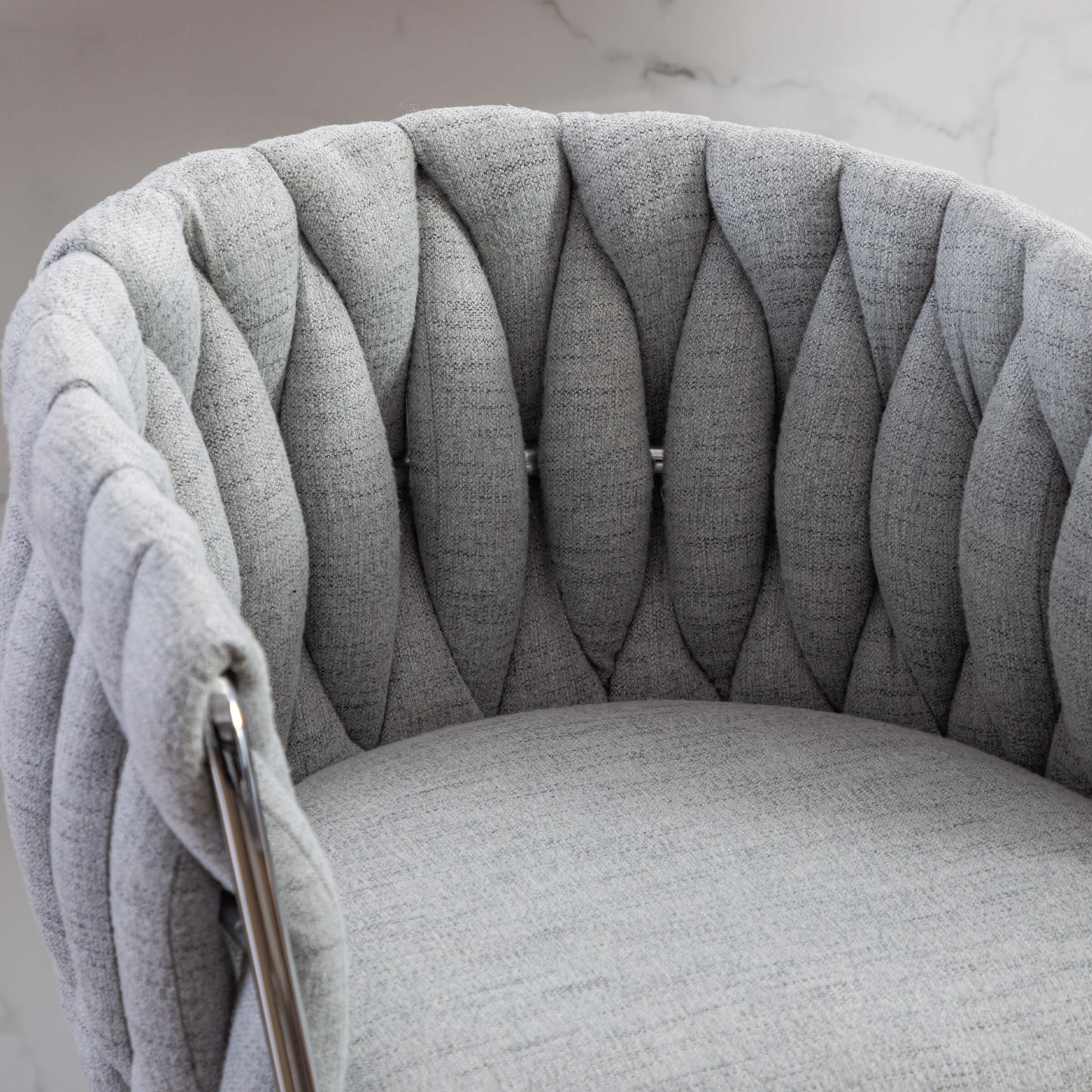 CHICAURA Swivel Chrome Base Bar Stools Set of 2 - 6022AB