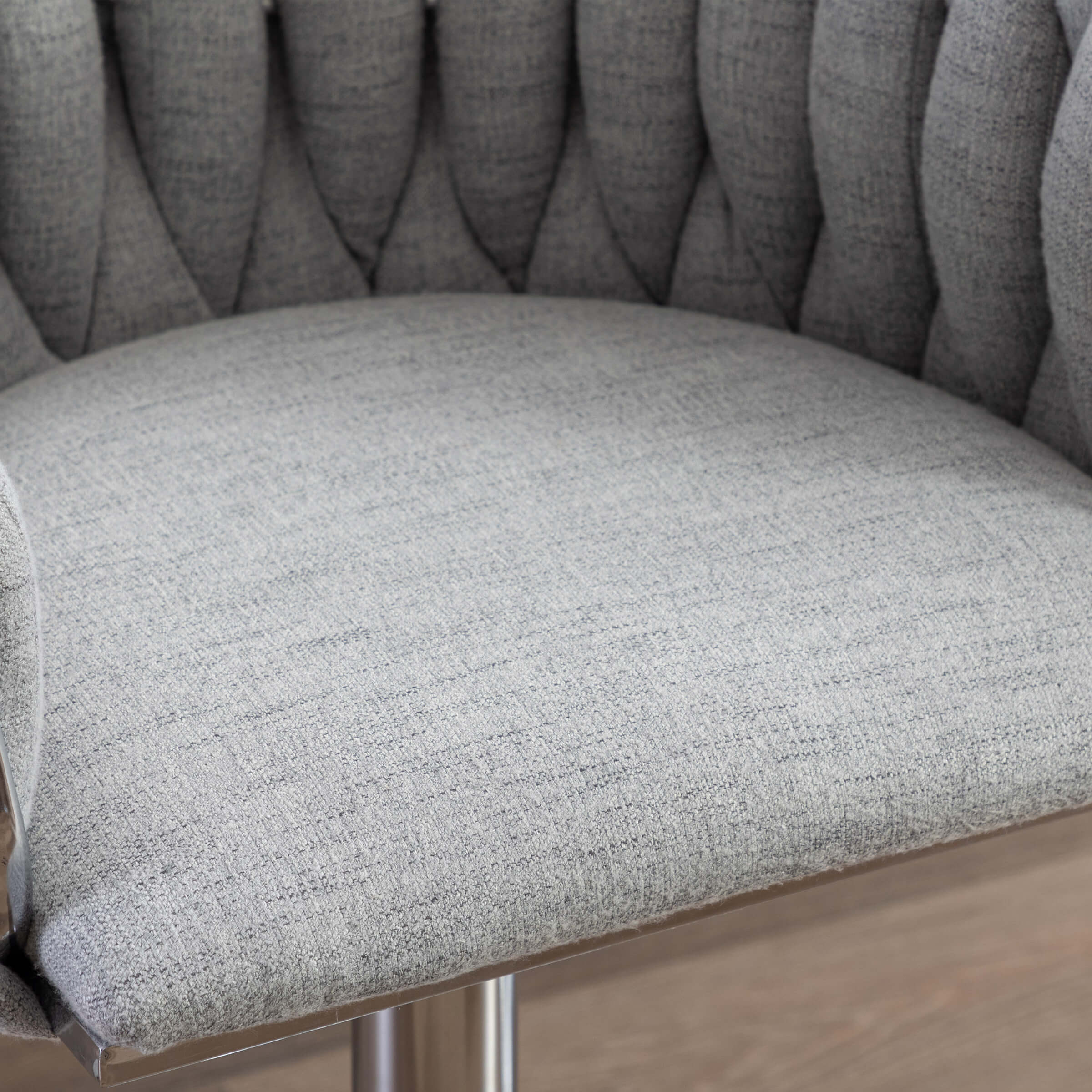 CHICAURA Swivel Chrome Base Bar Stools Set of 2 - 6022AB