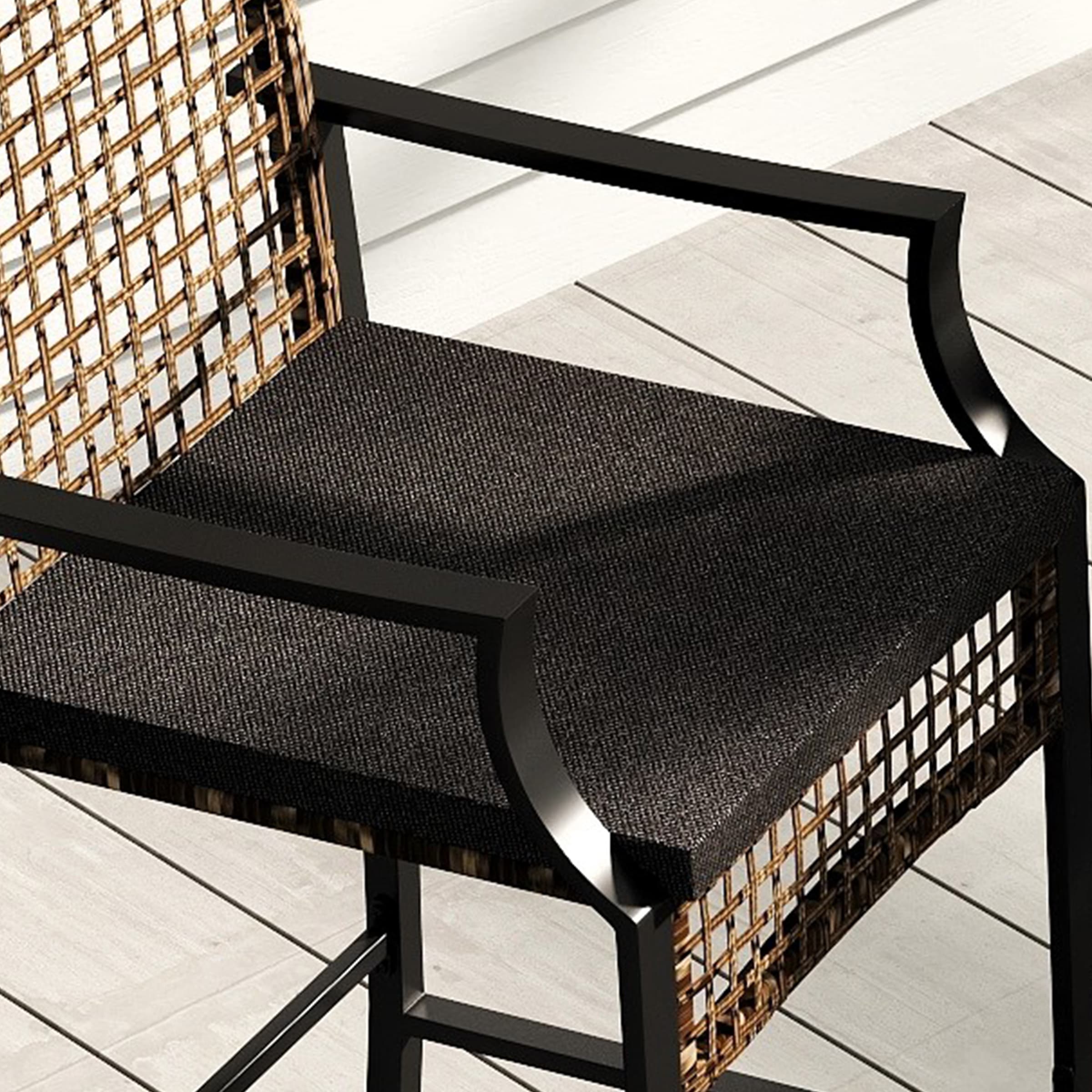 ROCITY Outdoor Rattan Barstools with High Top Table 3 PCS - X108SE