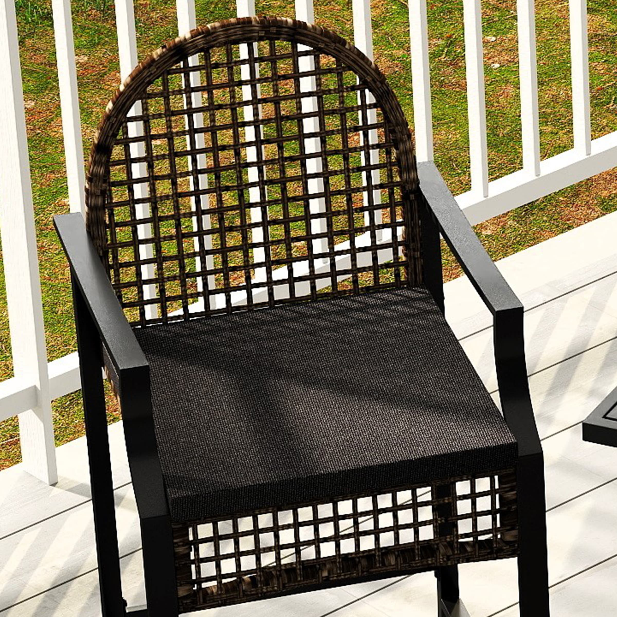 ROCITY Outdoor Rattan Barstools with High Top Table 3 PCS - X108SE