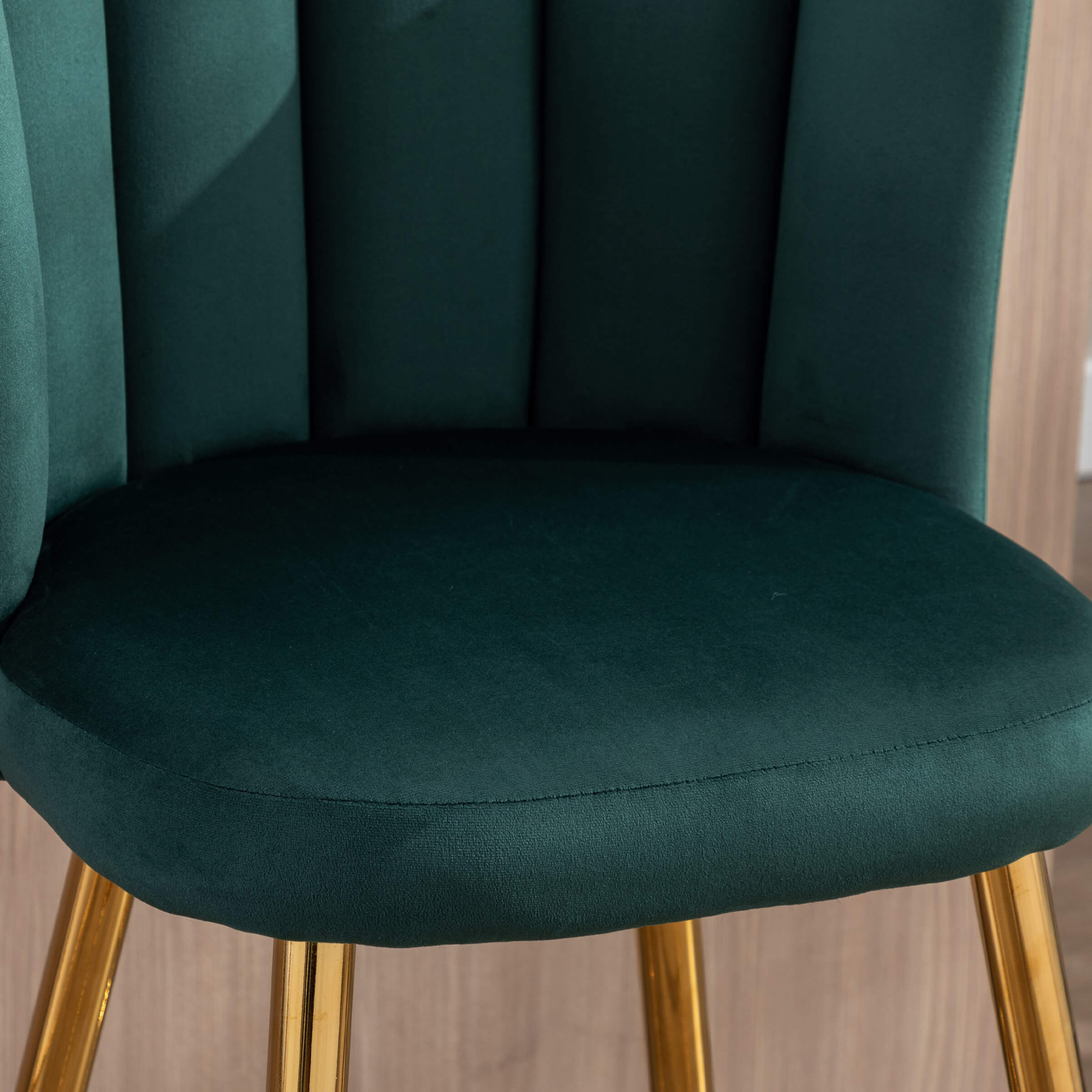 CHICAURA 26"H Counter Stools With Gold Metal Legs Set of 2 - 9029CS