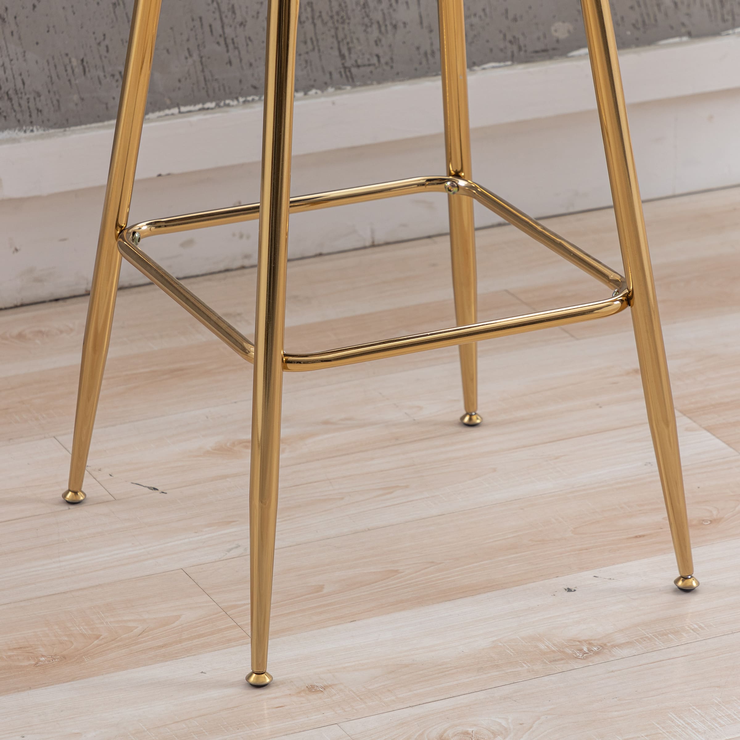 CHICAURA 26"H Swivel Gold Base Counter Stools Set of 2 - 6022CS