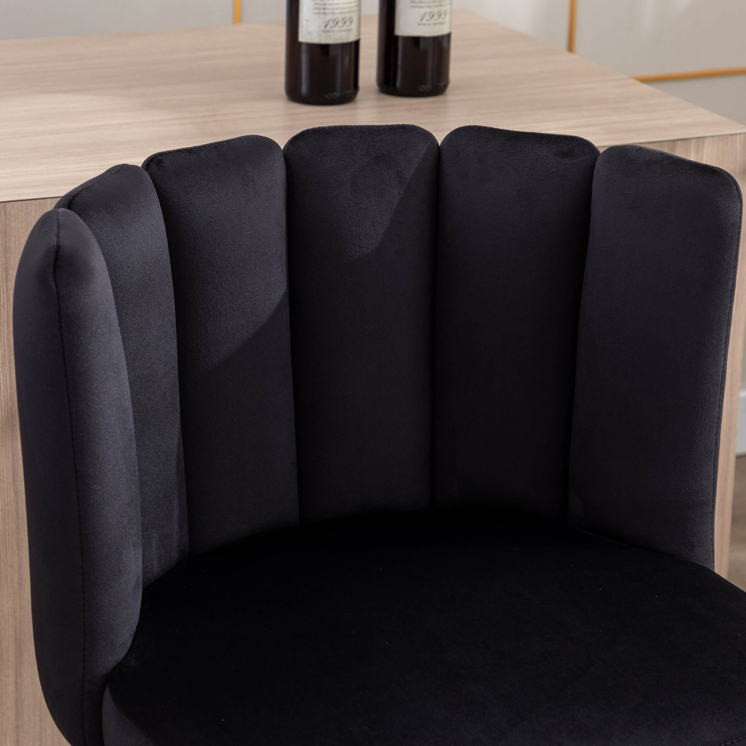 CHICAURA 26"H Counter Stools With Gold Metal Legs Set of 2 - 9029CS