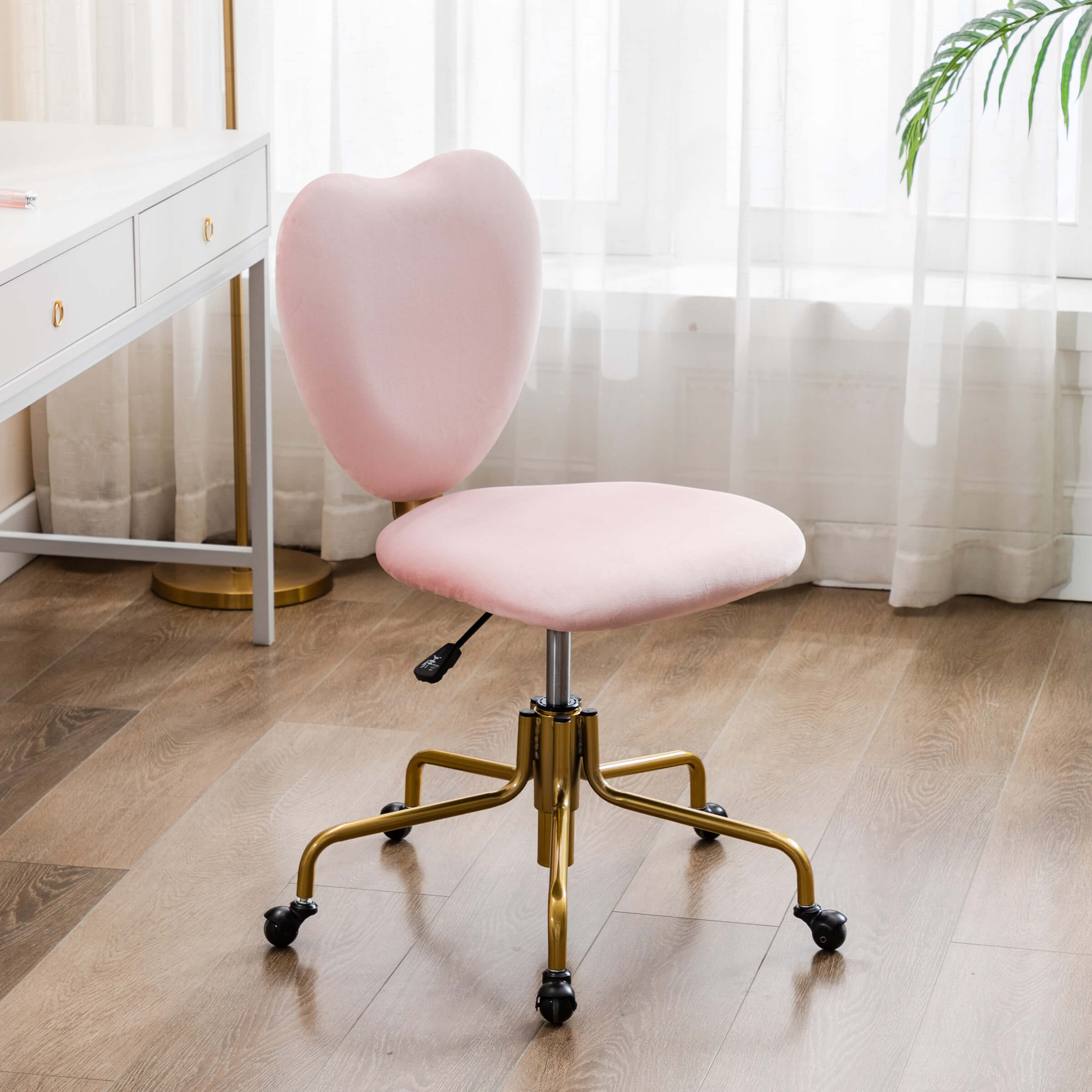 CHICAURA Adjustable Swivel Heart Shape Kids Desk Chair 1 PCS - 3024