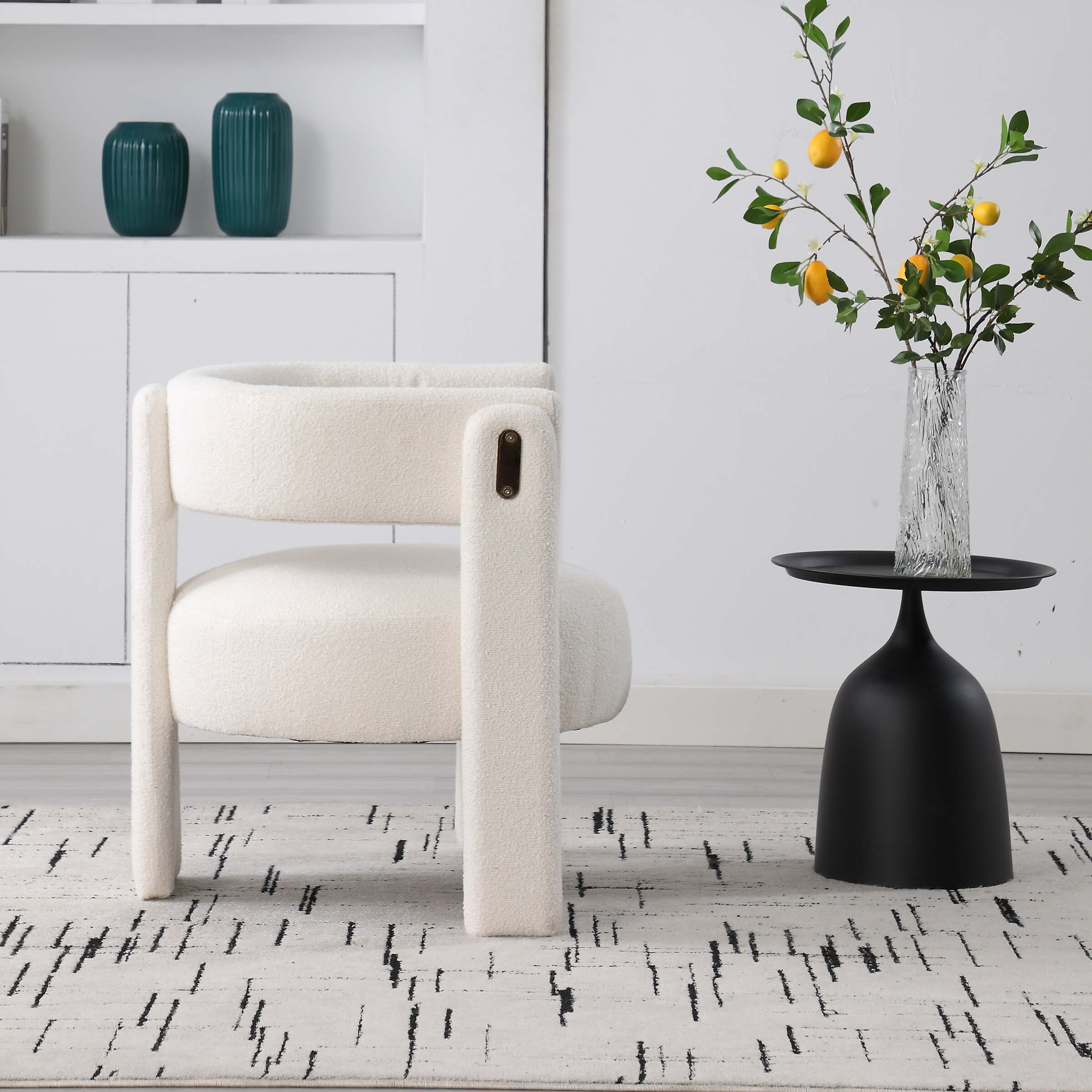 CHICAURA Barrel Open Back Accent Chair 1 PCS - 3974AC